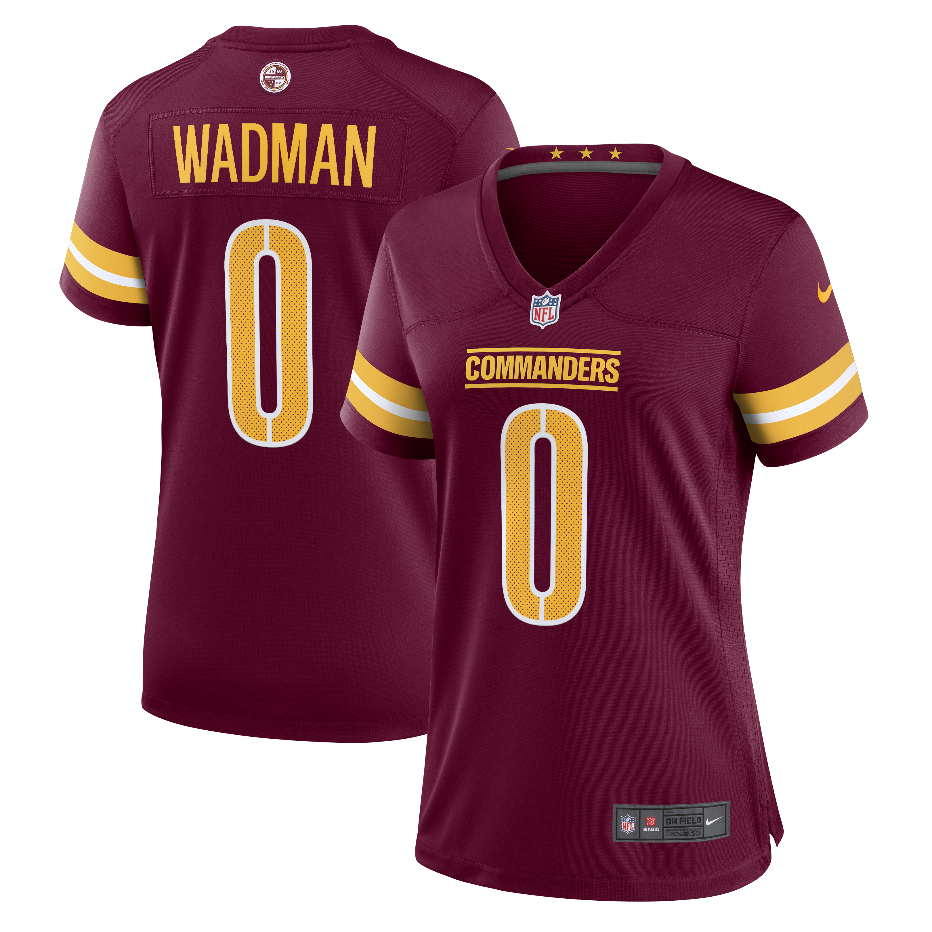 Women's Washington Commanders Colby Wadman Nike Burgundy Game Jersey