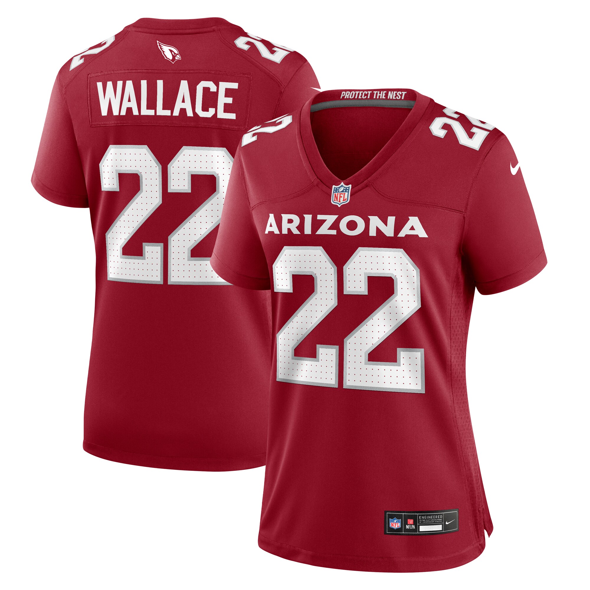 Women's Arizona Cardinals K'Von Wallace Nike Cardinal Team Game Jersey