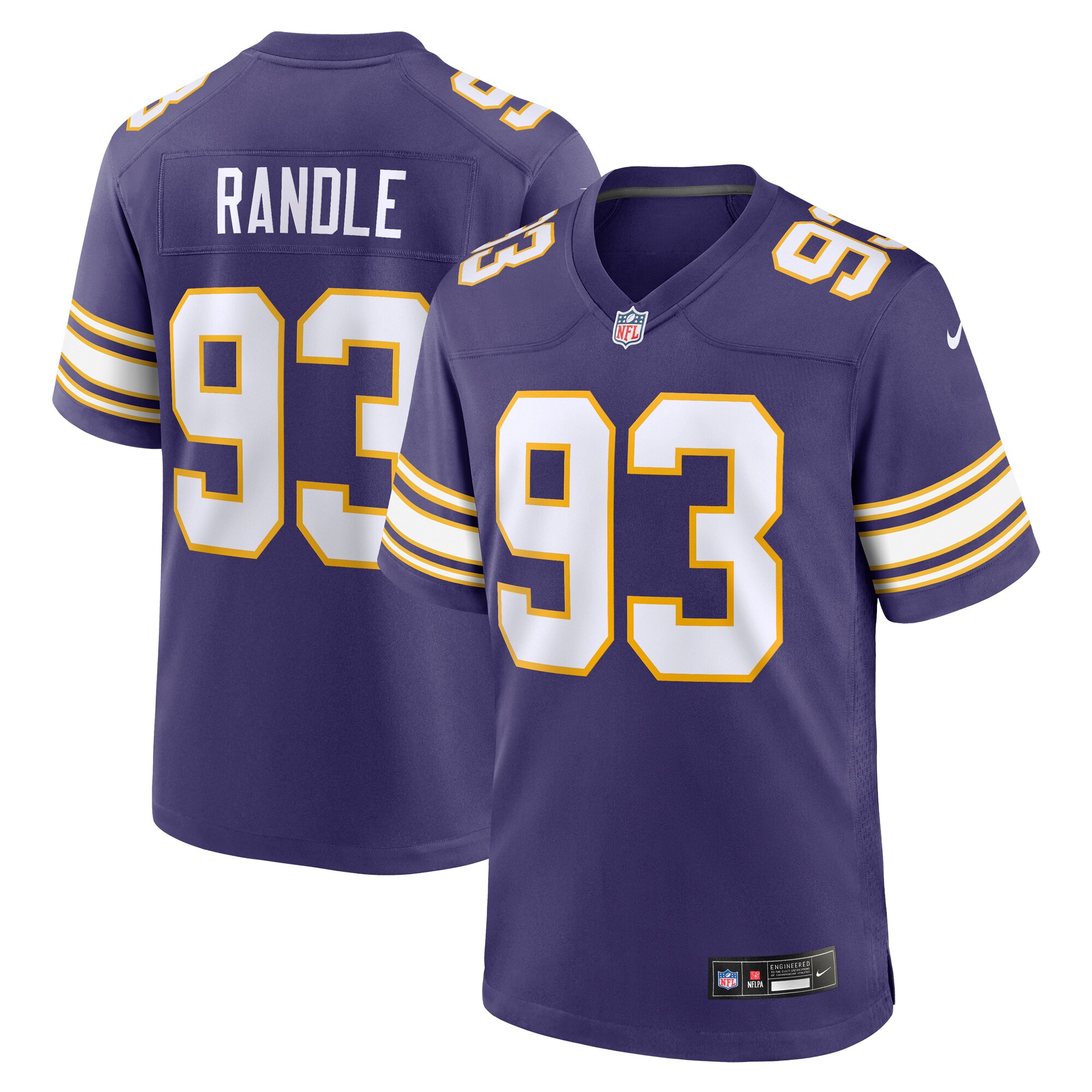 Men's Minnesota Vikings John Randle Nike Purple Classic Player Game Jersey