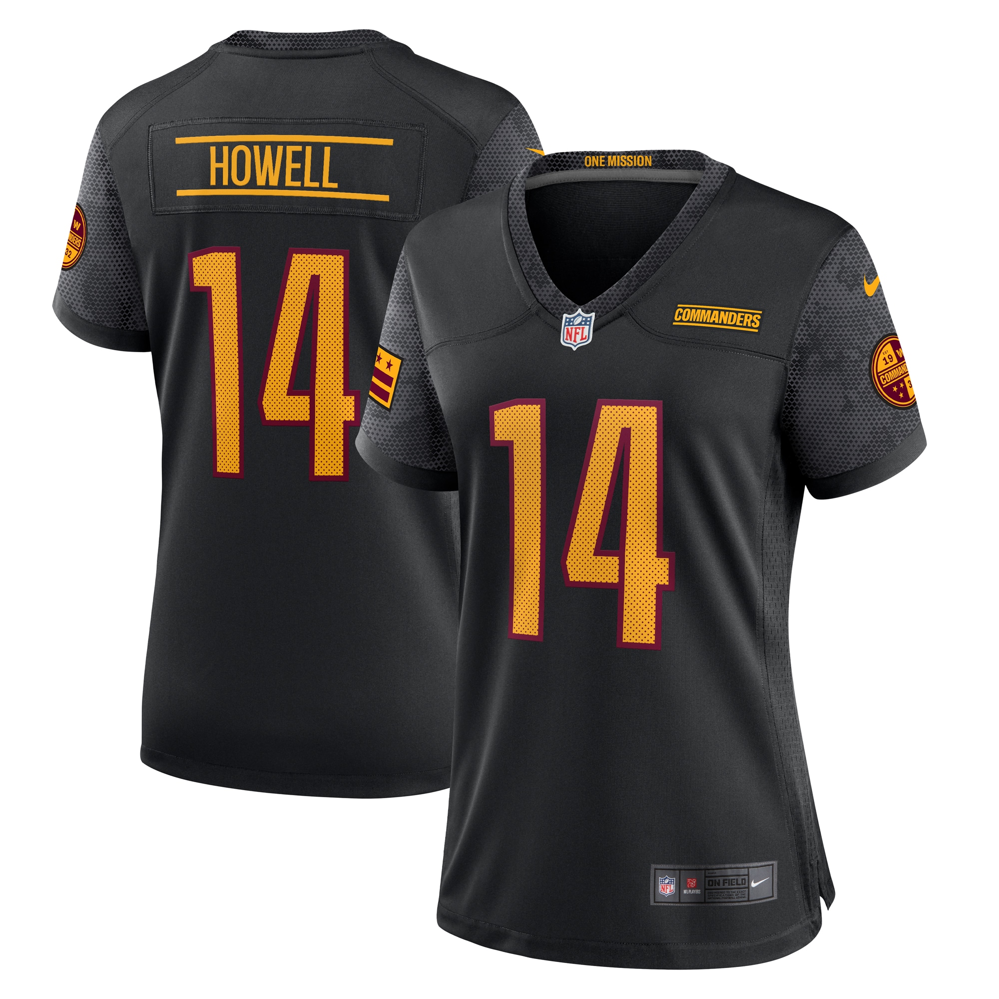 Women's Washington Commanders Sam Howell Nike Black Alternate Game Jersey