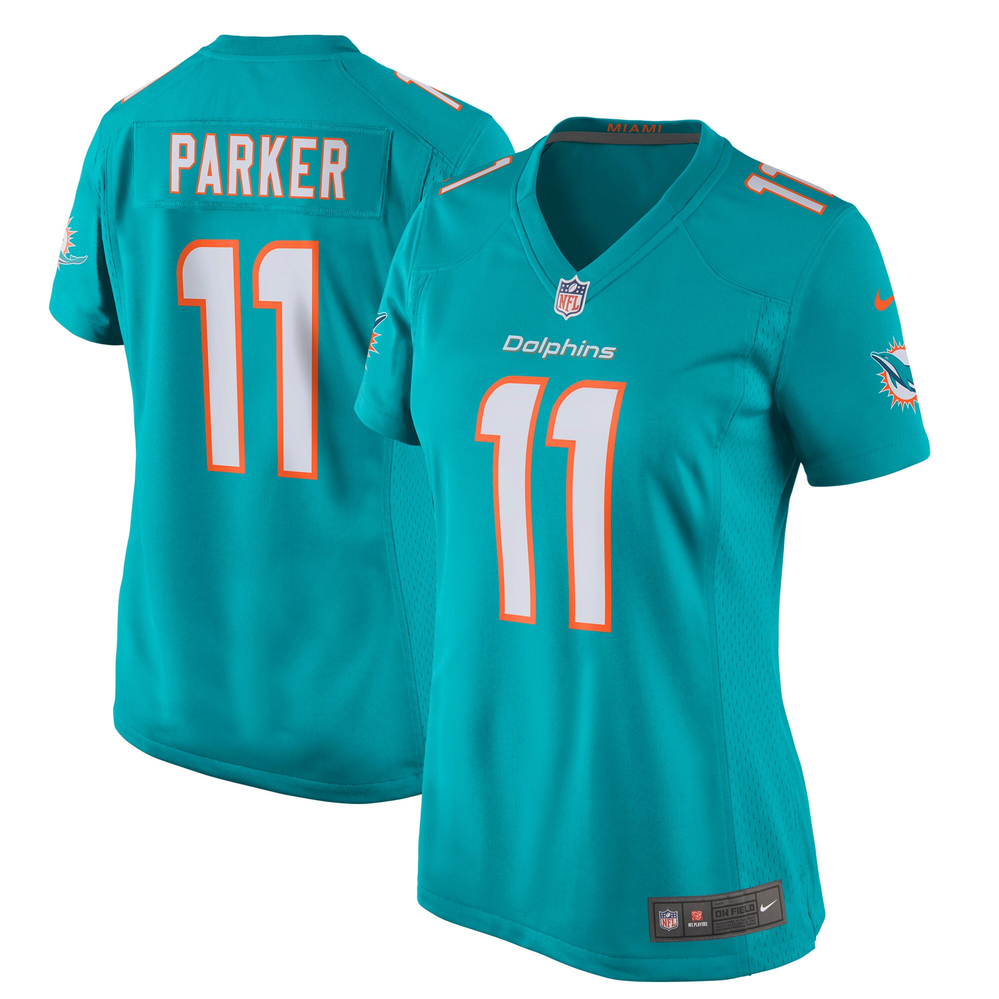 Women's Miami Dolphins DeVante Parker Nike Aqua New 2018 Game Jersey