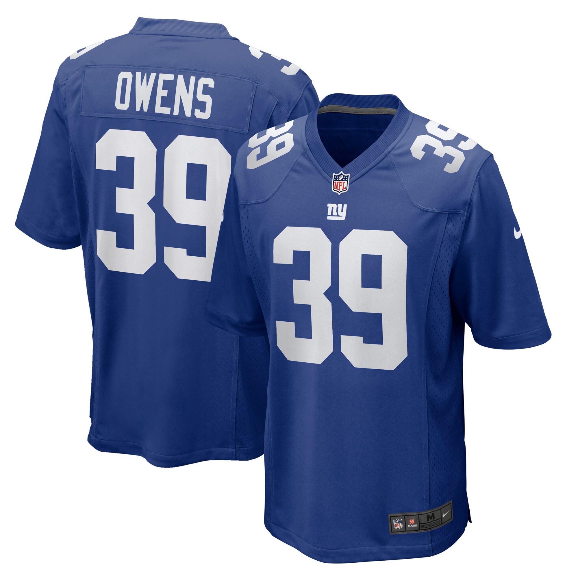 Men's New York Giants Gervarrius Owens Nike Royal Team Game Jersey