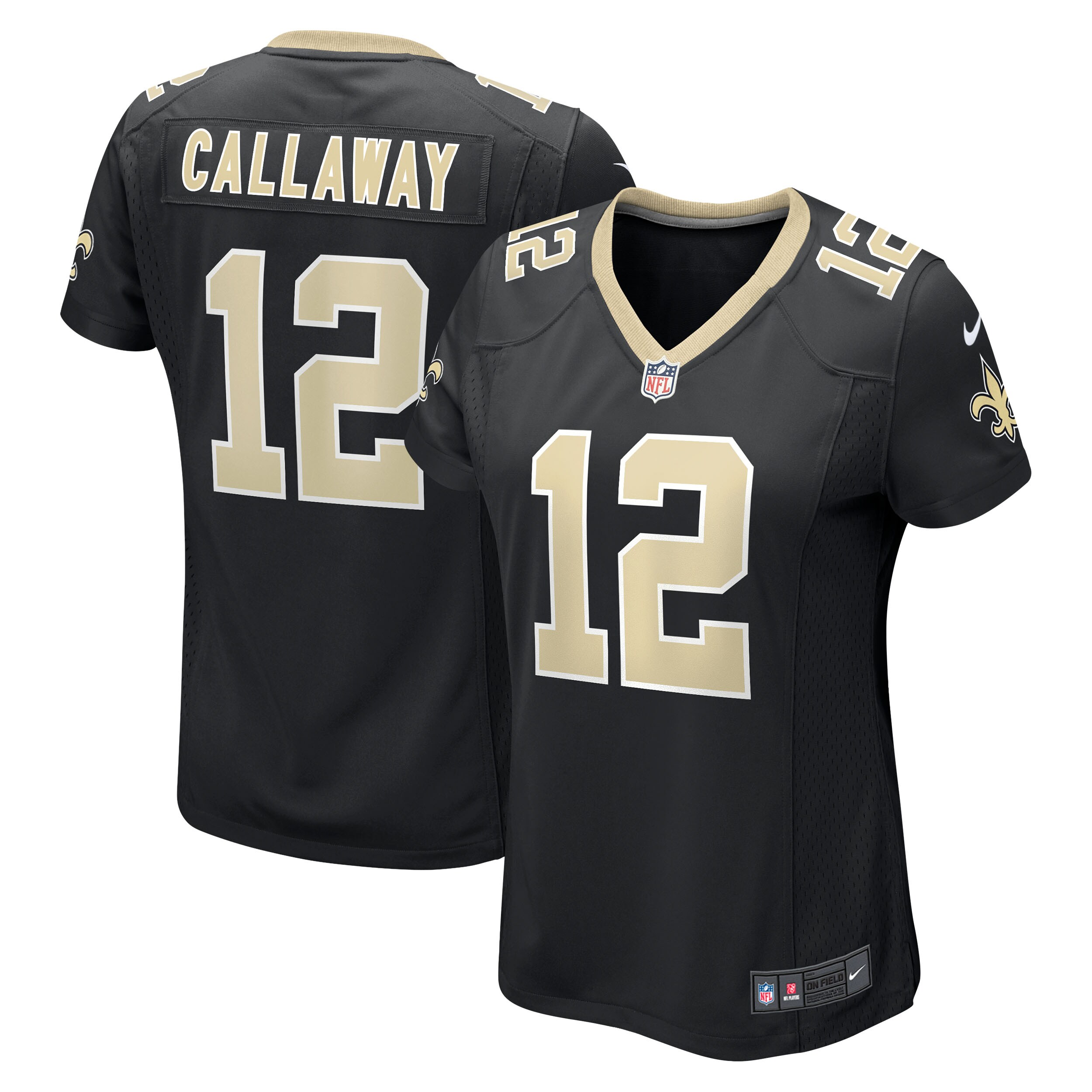 Women's New Orleans Saints Marquez Callaway Nike Black Game Player Jersey