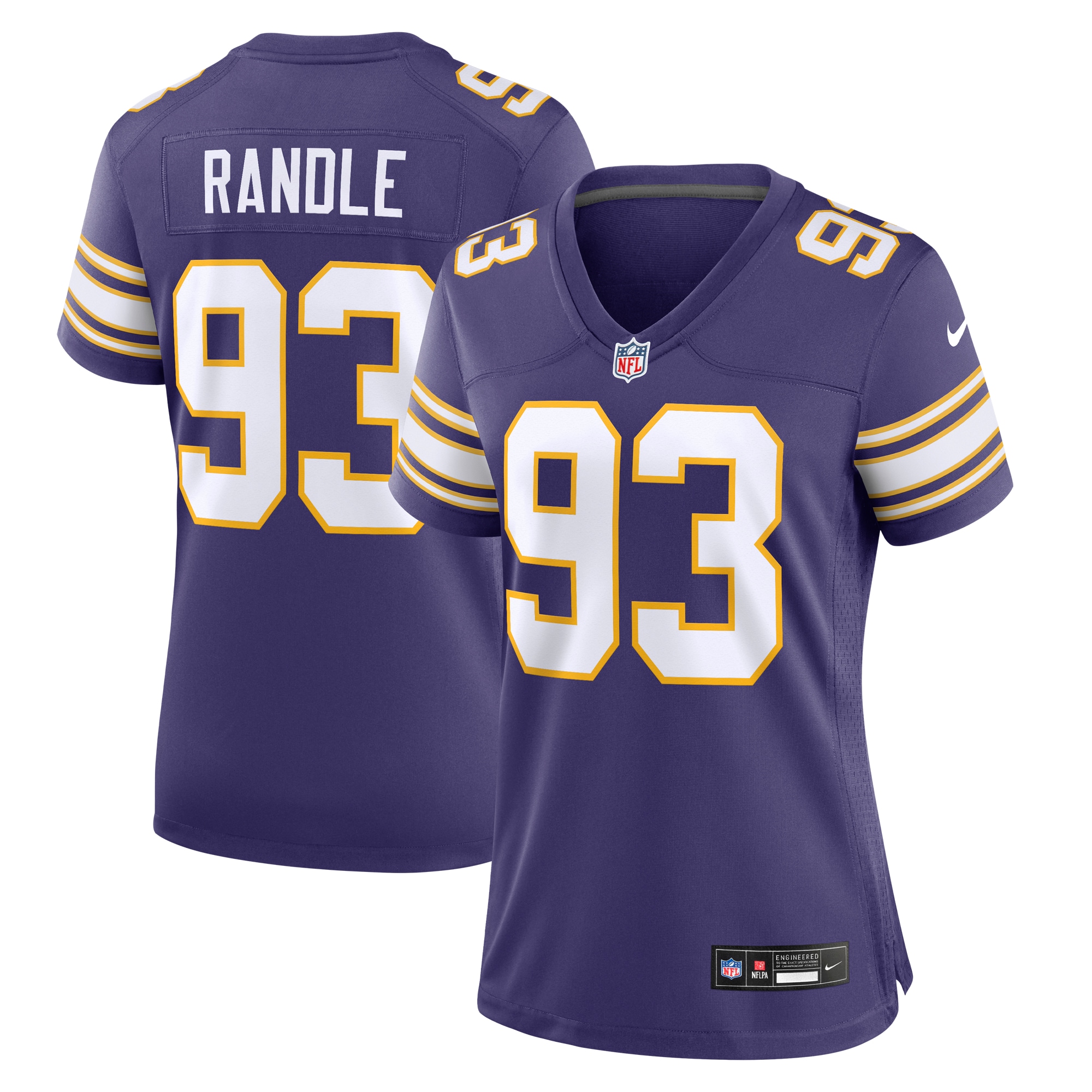Women's Minnesota Vikings John Randle Nike Purple Classic Player Game Jersey