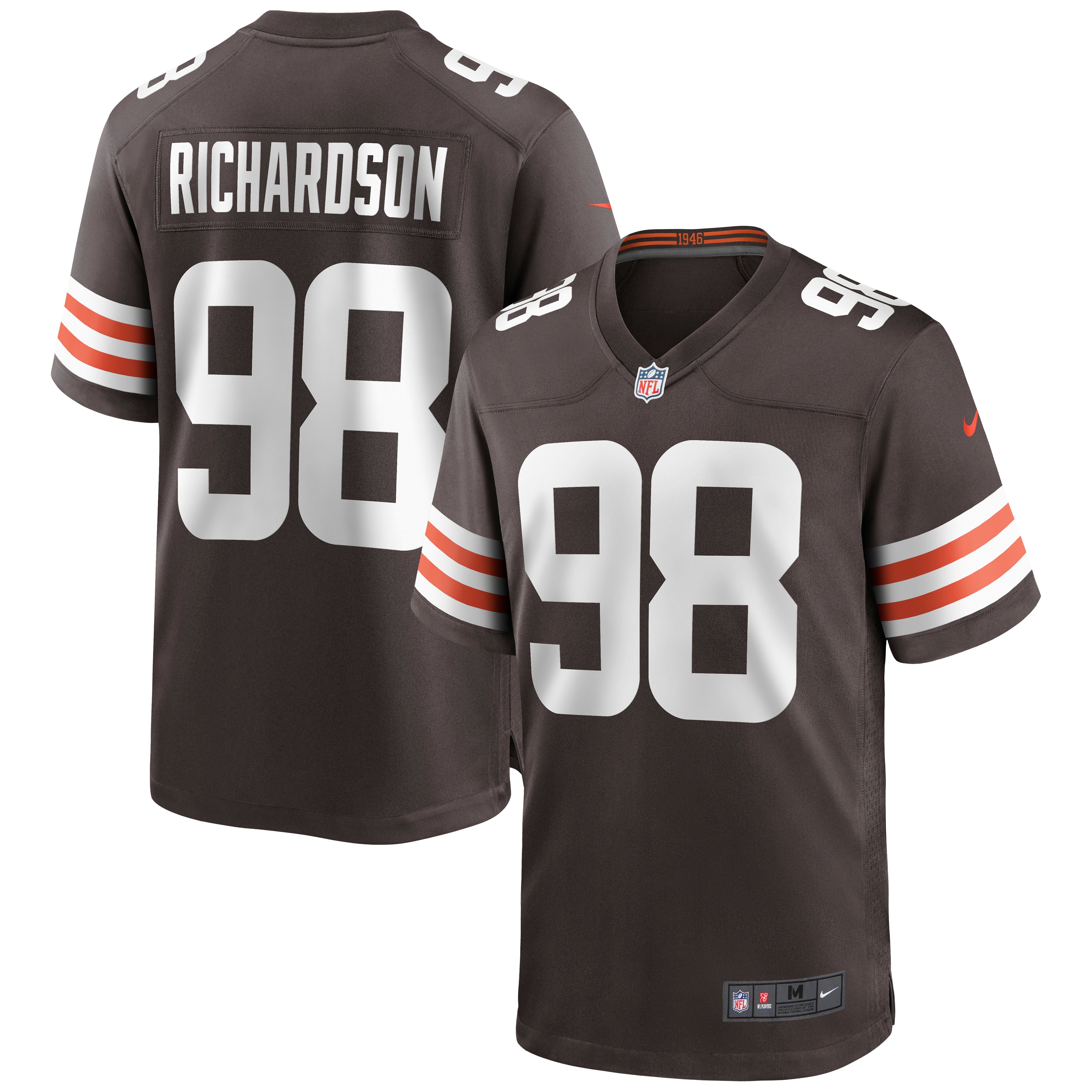 Men's Cleveland Browns Sheldon Richardson Nike Brown Game Jersey