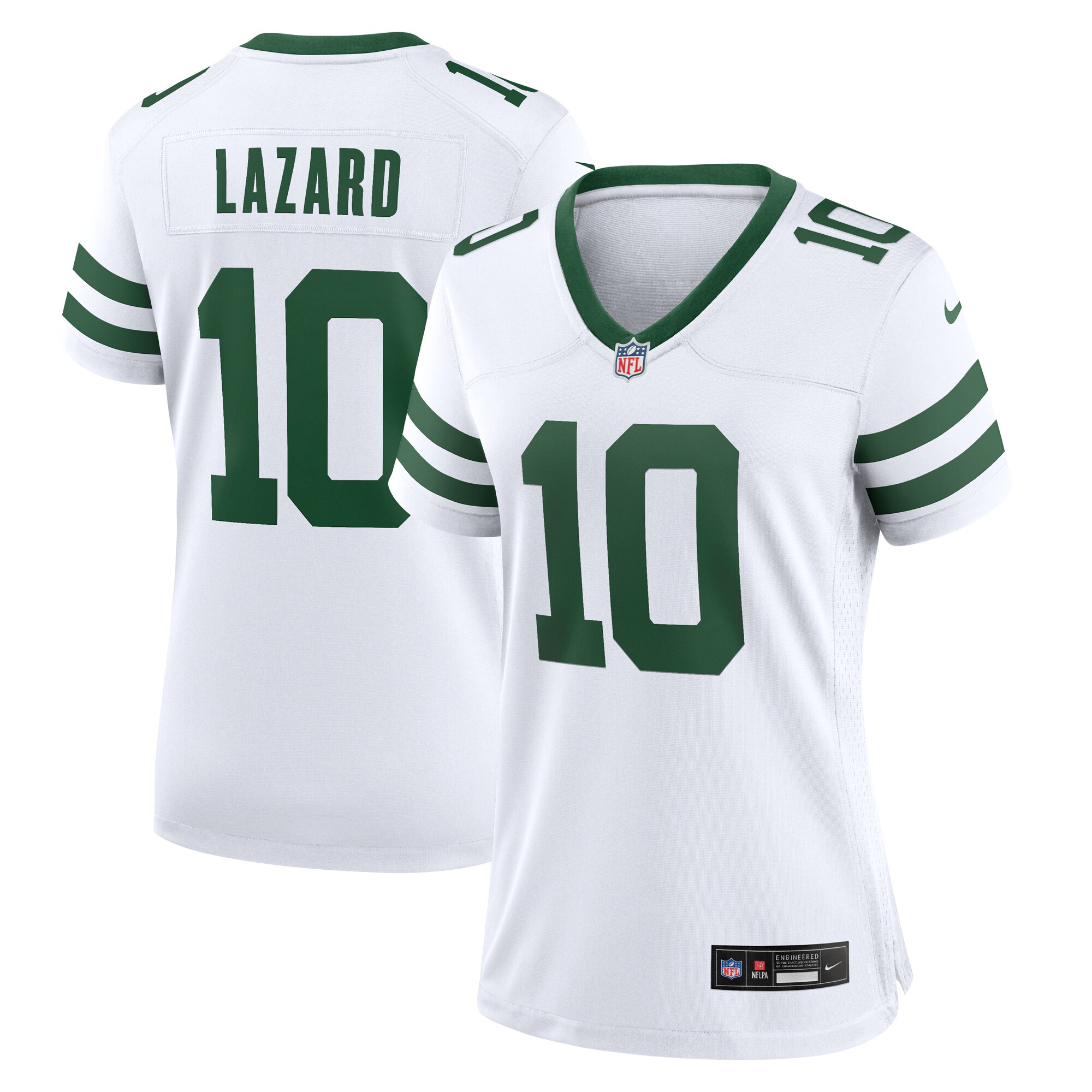 Women's New York Jets Allen Lazard Nike White Legacy Player Game Jersey