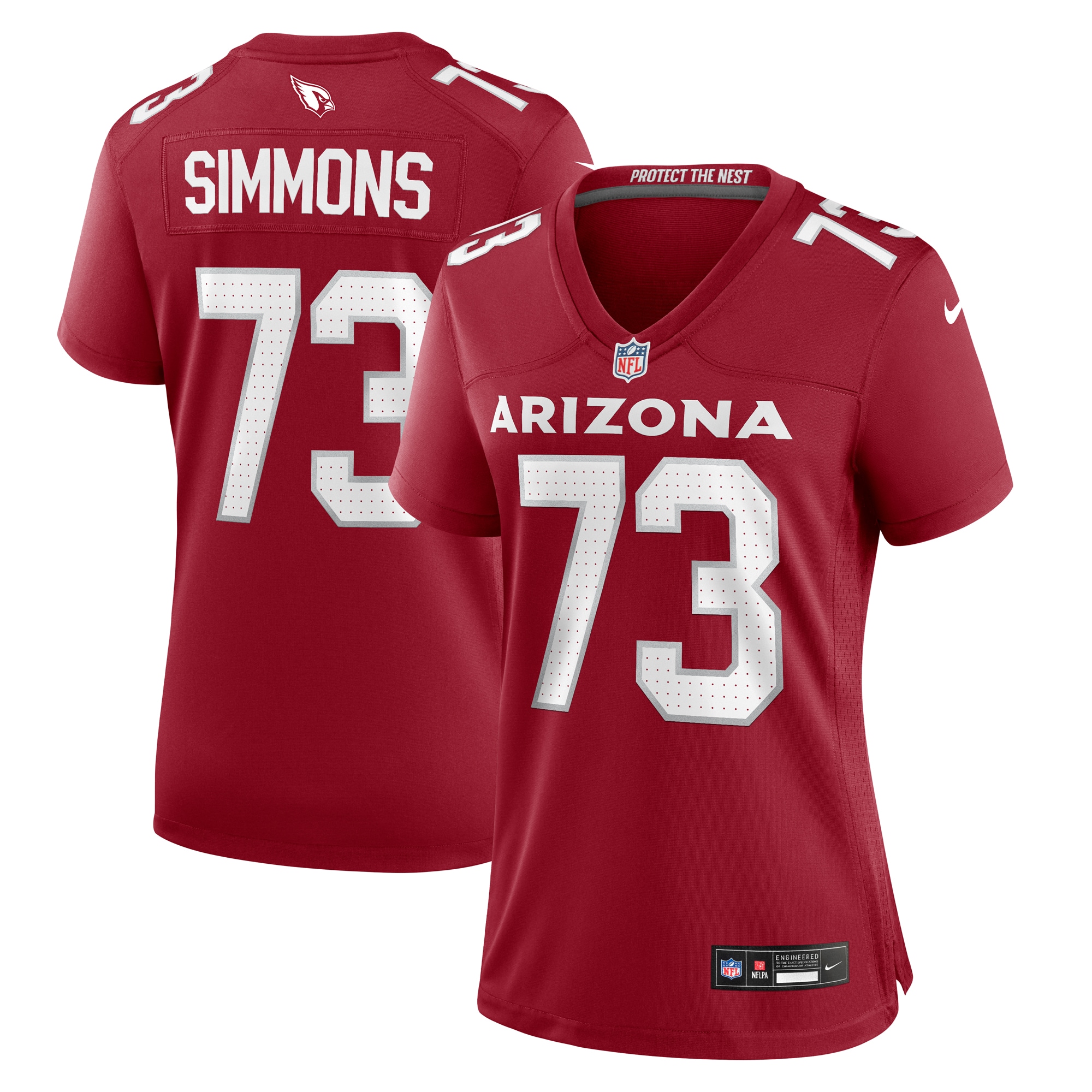 Women's Arizona Cardinals Lachavious Simmons Nike Cardinal Team Game Jersey