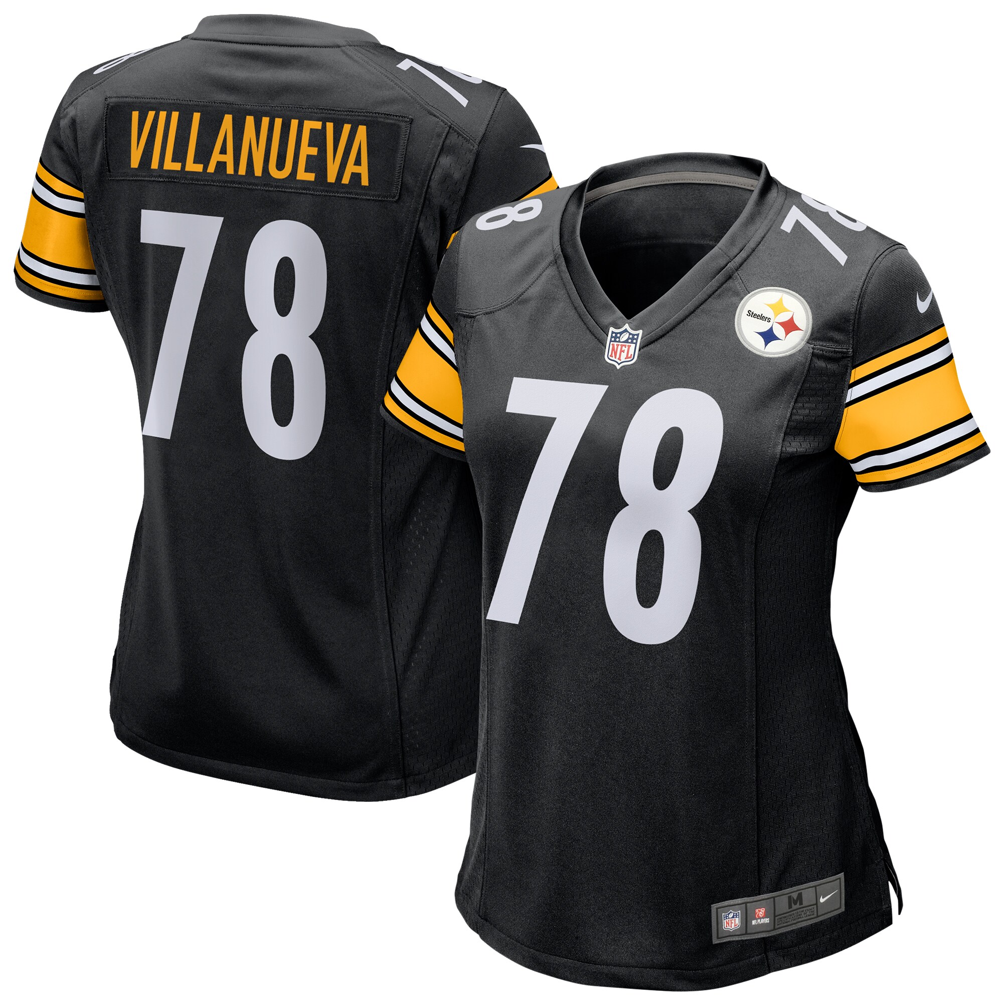 Women's Nike Alejandro Villanueva Black Pittsburgh Steelers Game Jersey