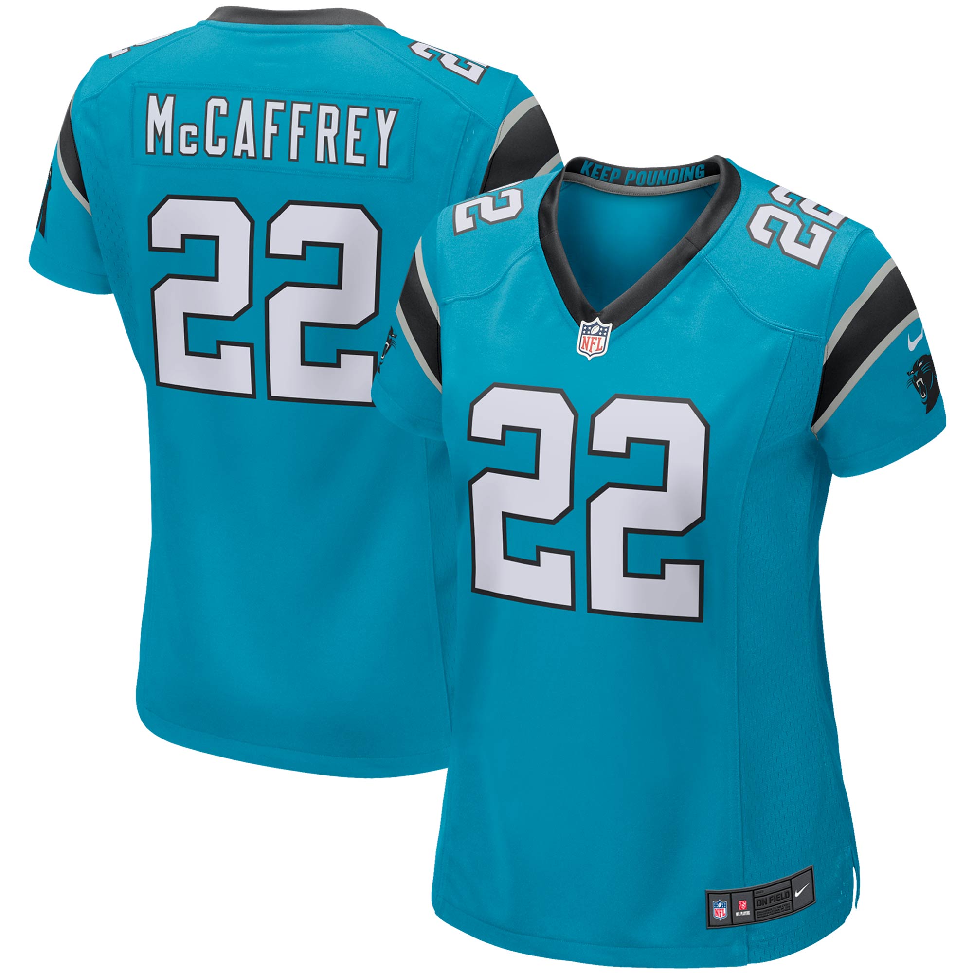 Women's Carolina Panthers Christian McCaffrey Nike Blue Game Jersey