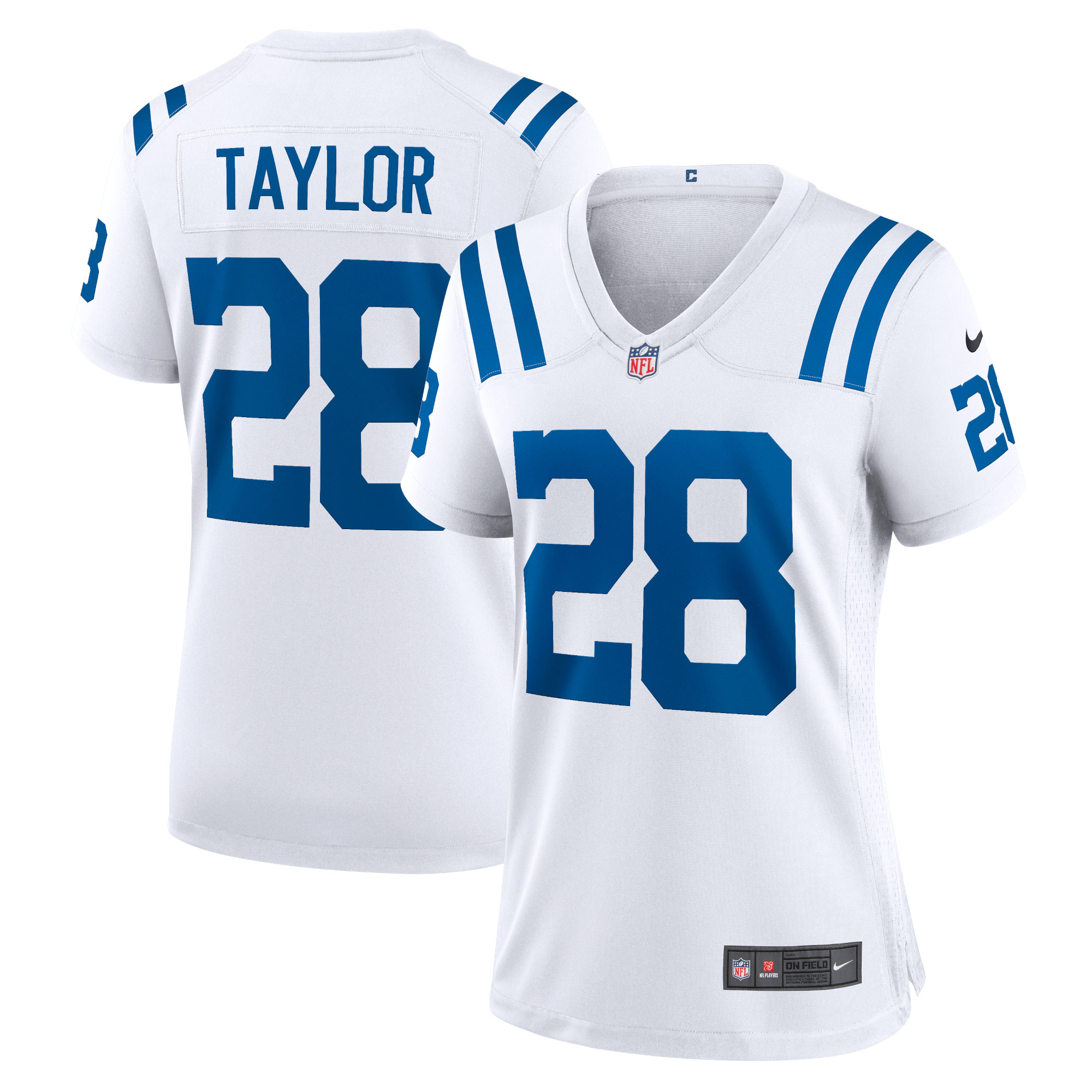 Women's Indianapolis Colts Jonathan Taylor Nike White Player Jersey