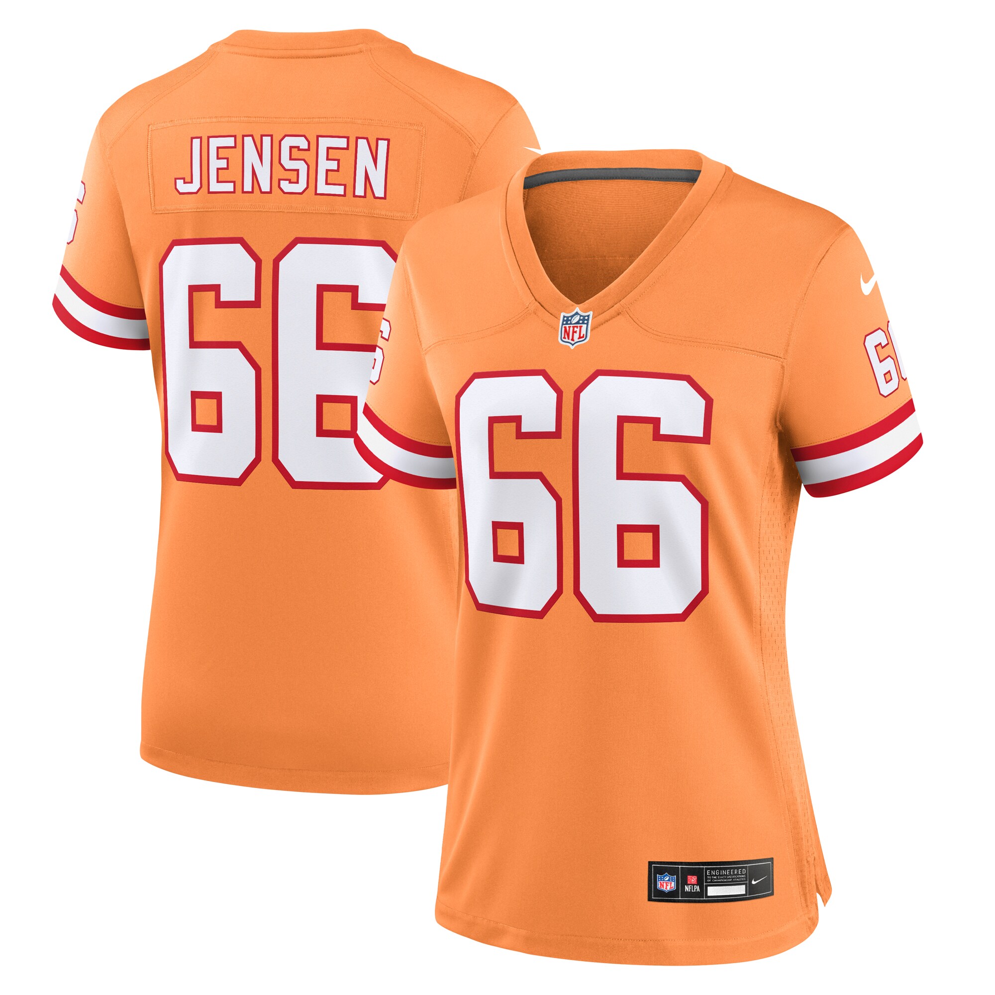 Women's Tampa Bay Buccaneers Ryan Jensen Nike Orange Throwback Game Jersey