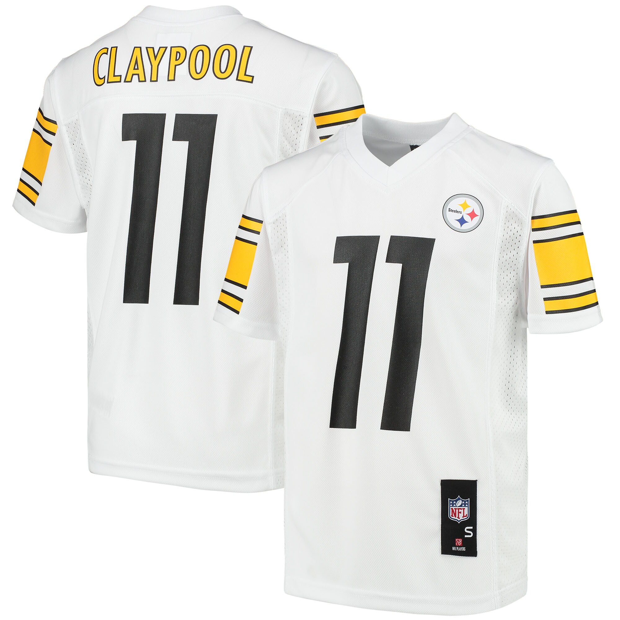 Youth Pittsburgh Steelers Chase Claypool White Replica Player Jersey