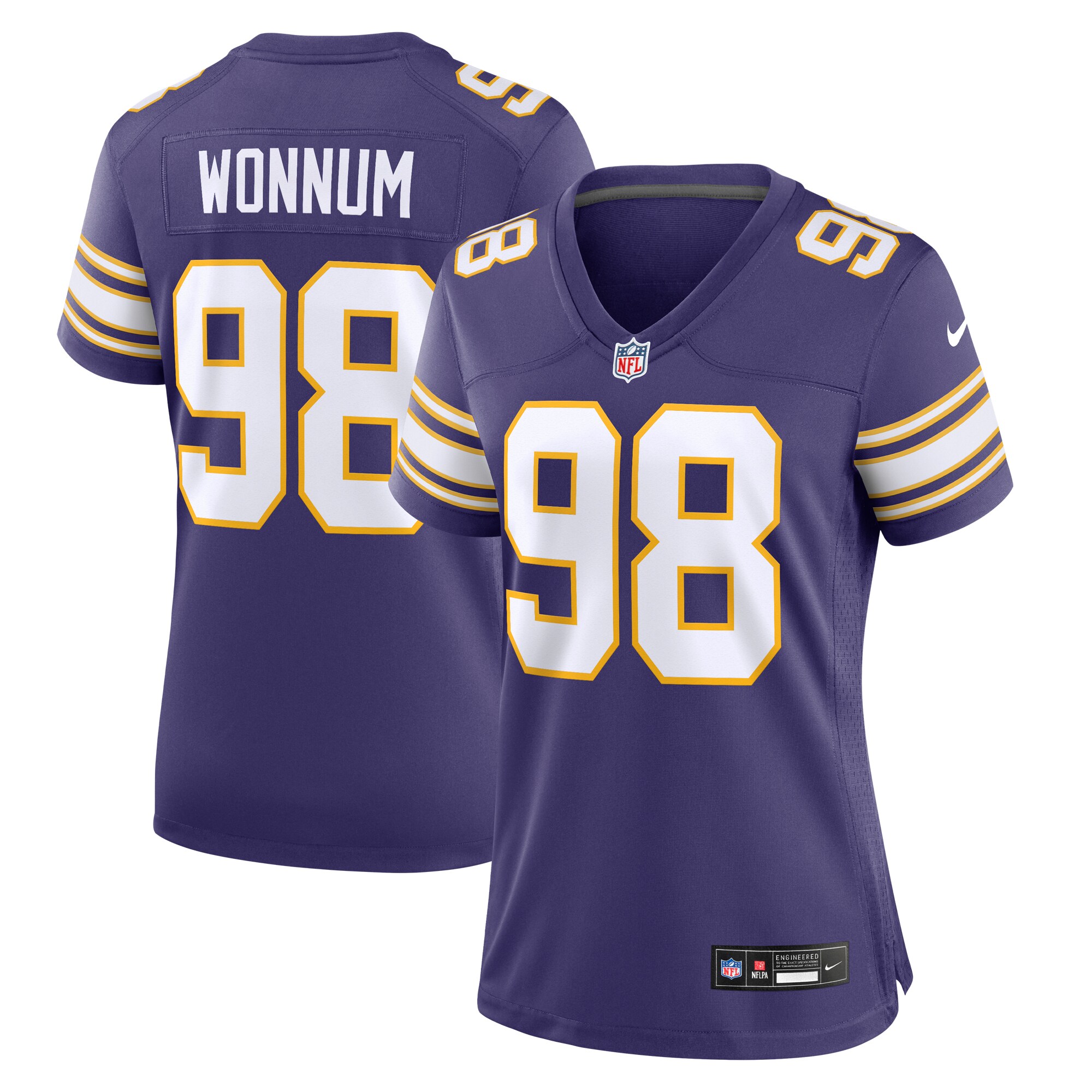 Women's Minnesota Vikings D.J. Wonnum Nike Purple Classic Player Game Jersey