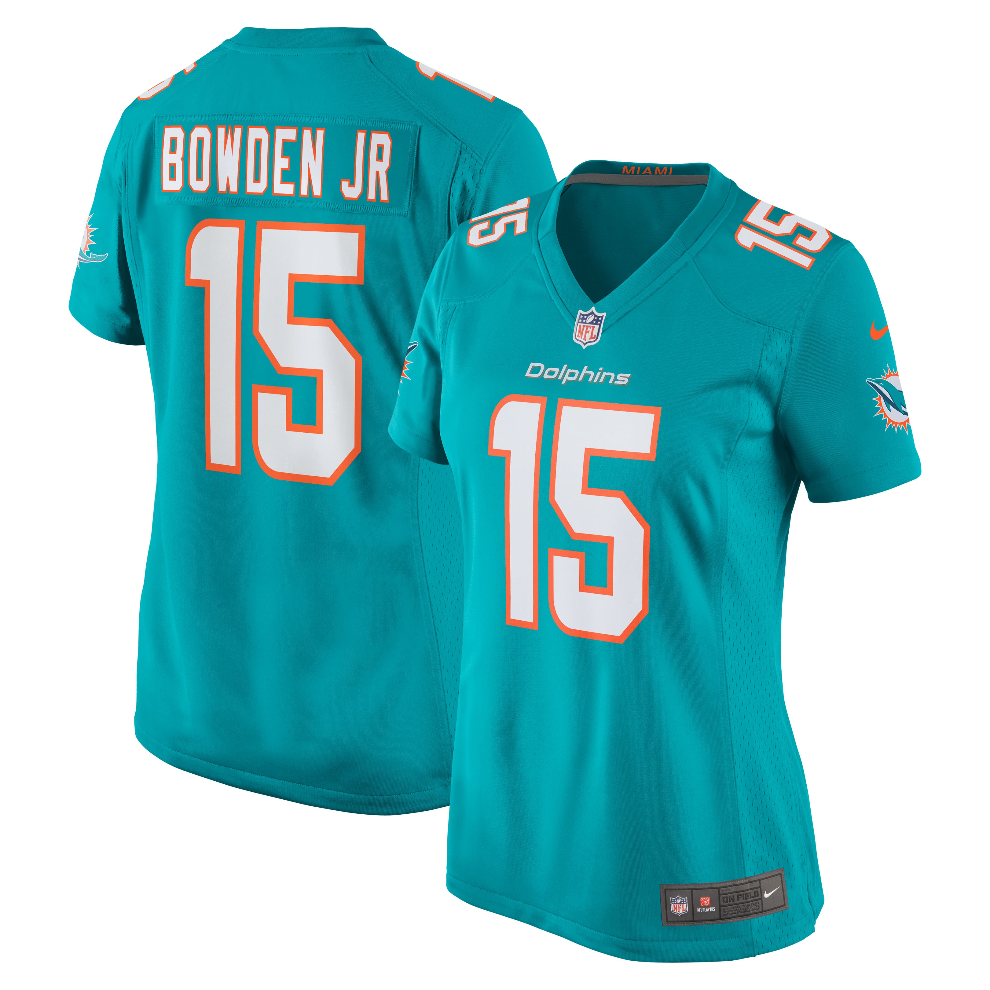 Women's Miami Dolphins Lynn Bowden Jr. Nike Aqua Team Game Jersey