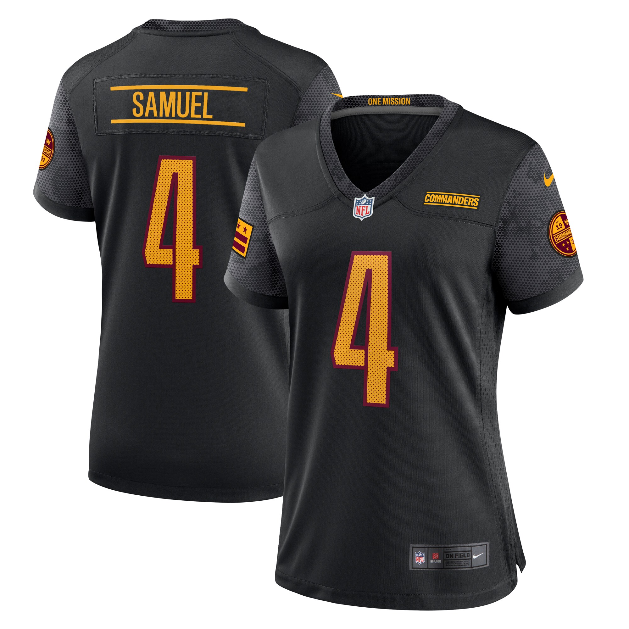 Women's Washington Commanders Curtis Samuel Nike Black Alternate Game Jersey