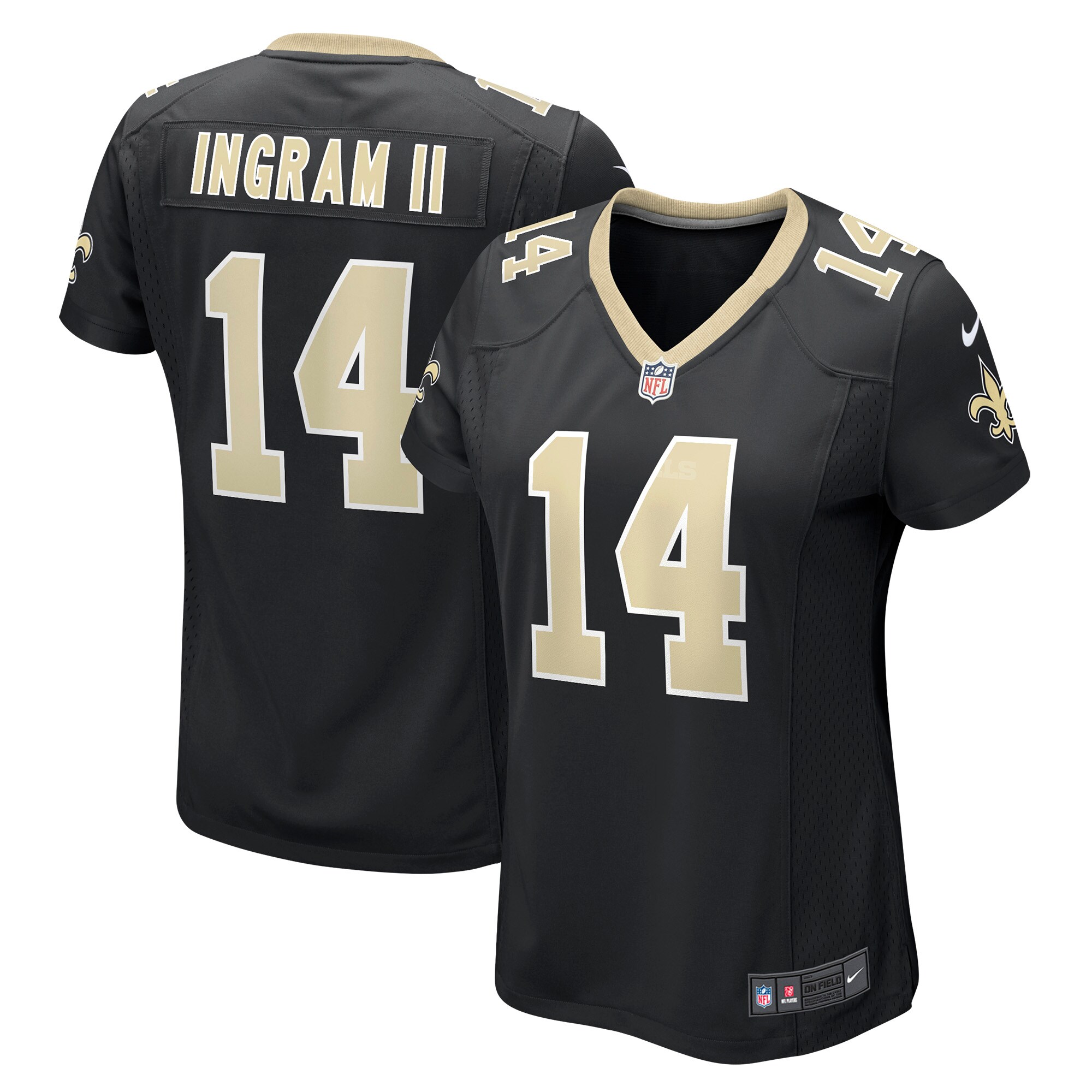 Women's New Orleans Saints Mark Ingram II Nike Black Game Jersey