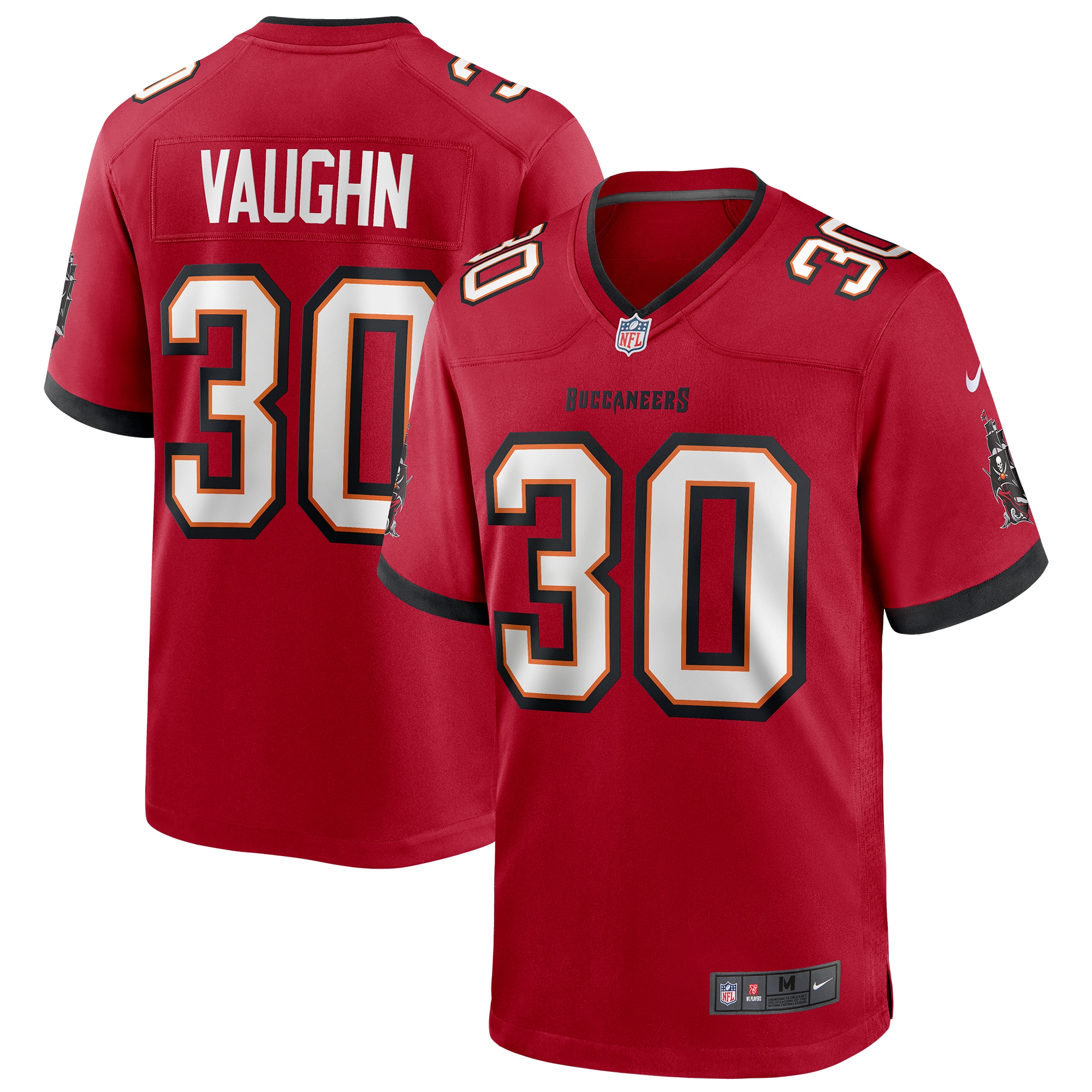 Men's Tampa Bay Buccaneers Ke'Shawn Vaughn Nike Red Player Game Jersey