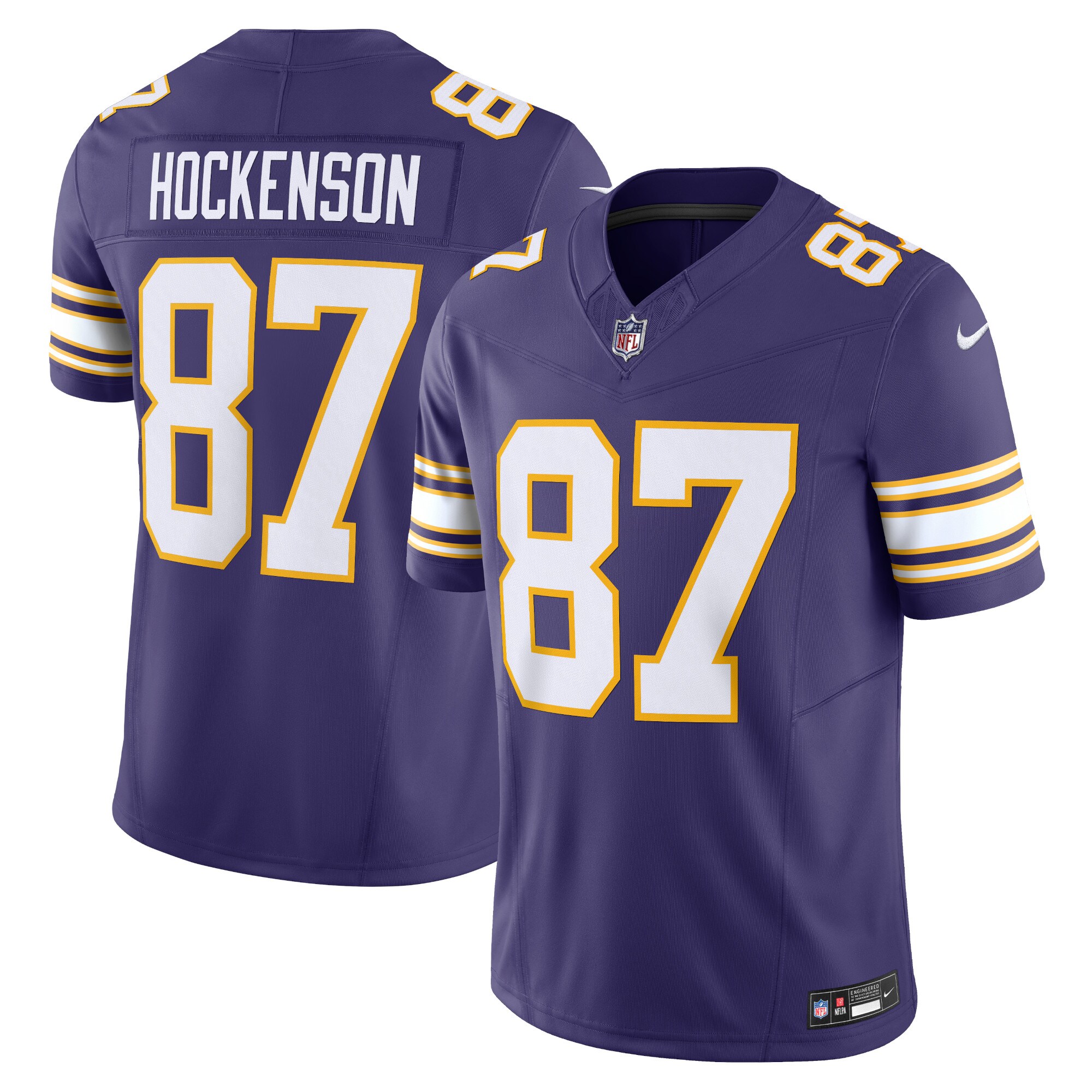 Men's Minnesota Vikings T.J. Hockenson Nike Purple Vapor F.U.S.E. Limited Jersey