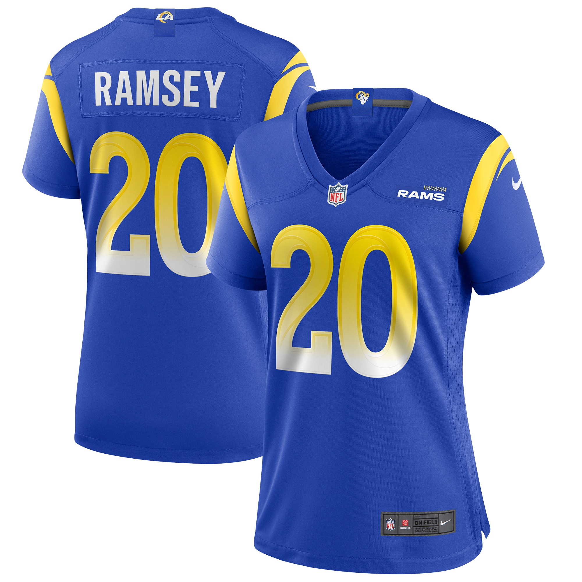 Women's Los Angeles Rams Jalen Ramsey Nike Royal Game Player Jersey