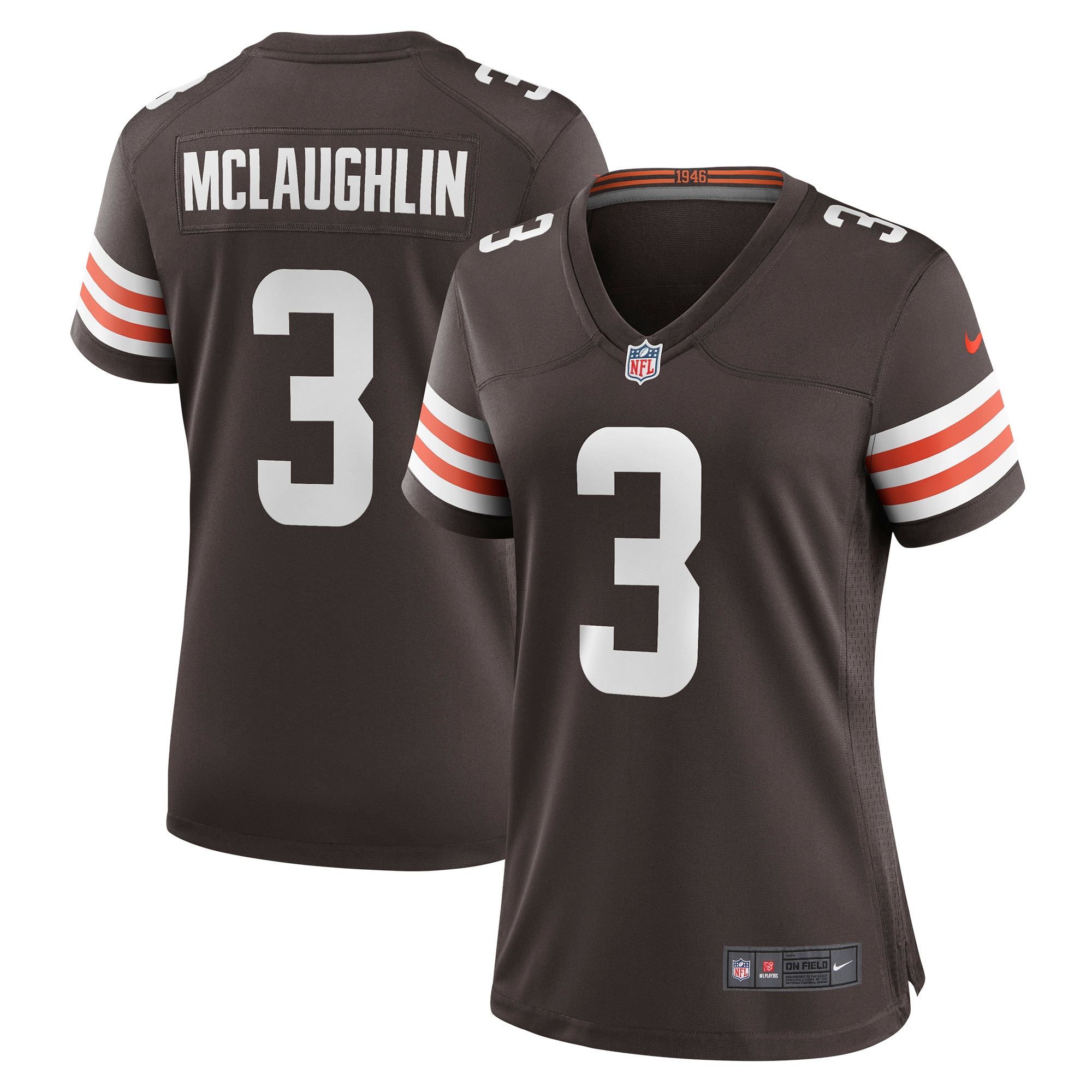 Women's Cleveland Browns Chase McLaughlin Nike Brown Game Jersey