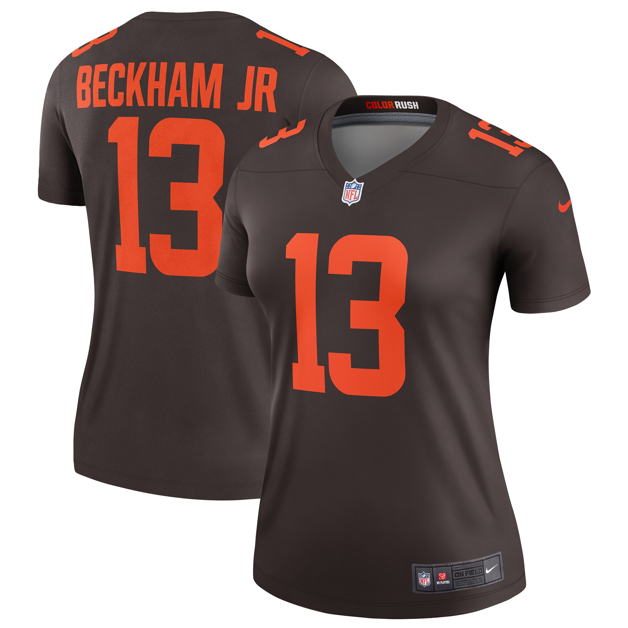 Women's Cleveland Browns Odell Beckham Jr. Nike Brown Alternate Legend Jersey