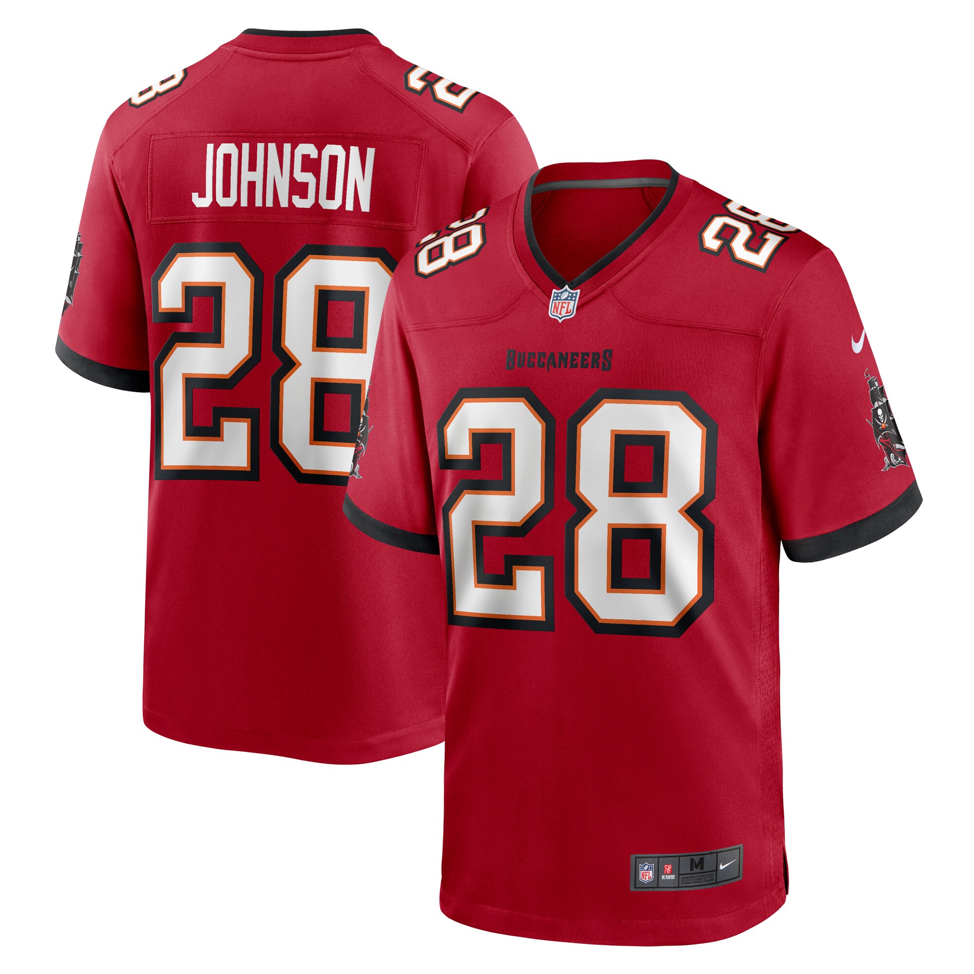 Men's Tampa Bay Buccaneers Cephus Johnson Nike Red Team Game Jersey