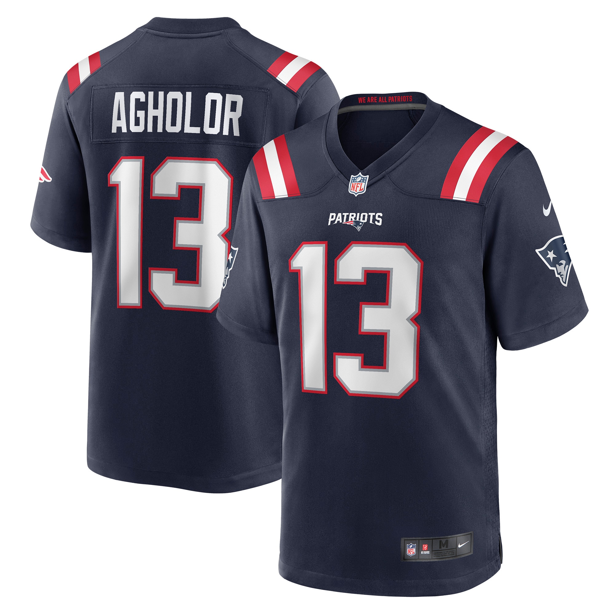 Men's New England Patriots Nelson Agholor Nike Navy Game Jersey