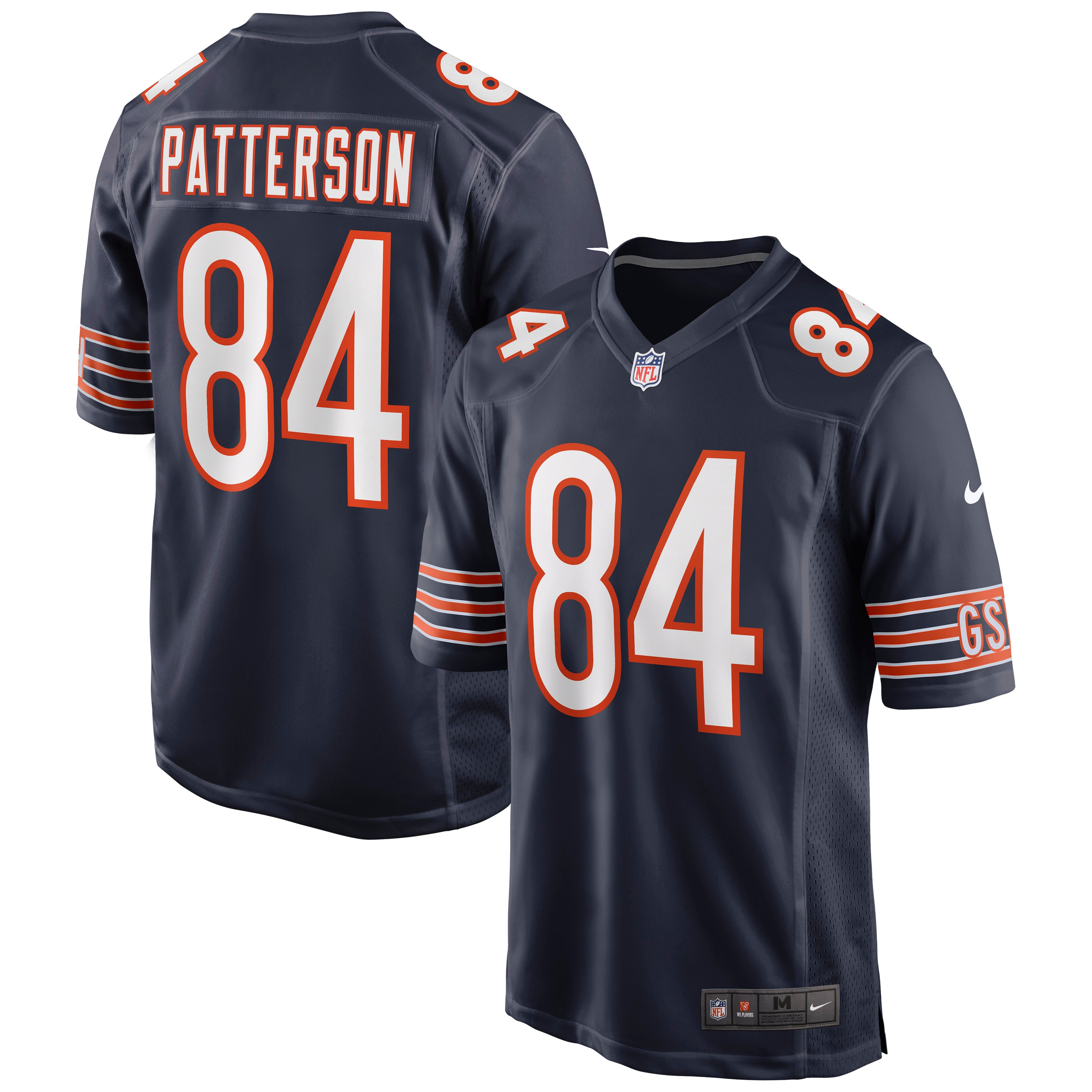 Men's Chicago Bears Cordarrelle Patterson Nike Navy Game Jersey