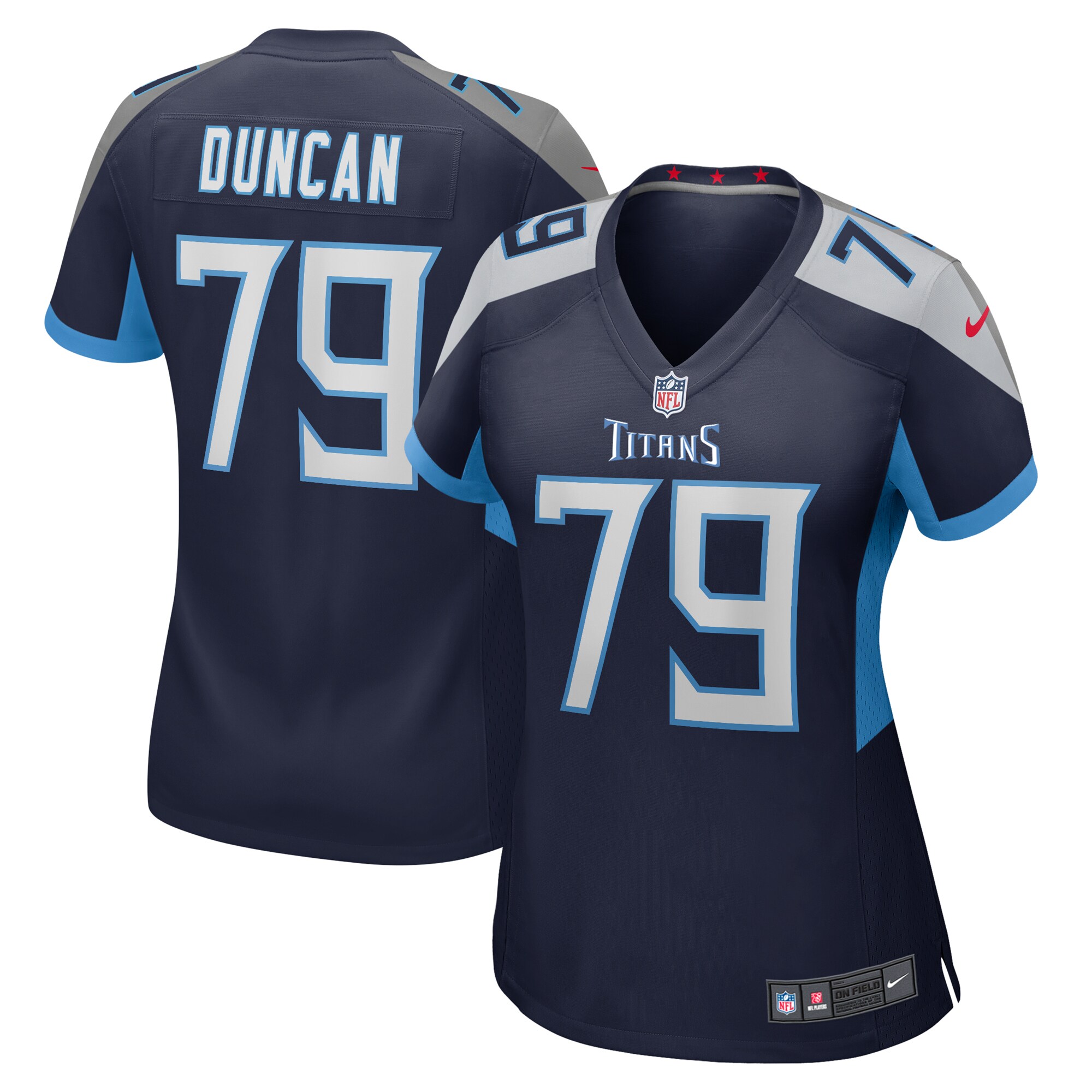Women's Tennessee Titans Jaelyn Duncan Nike Navy Team Game Jersey