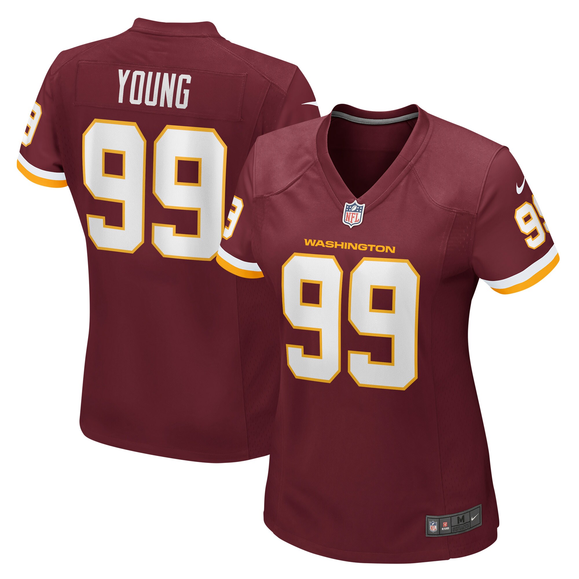 Women's Washington Football Team Chase Young Nike Burgundy Game Jersey
