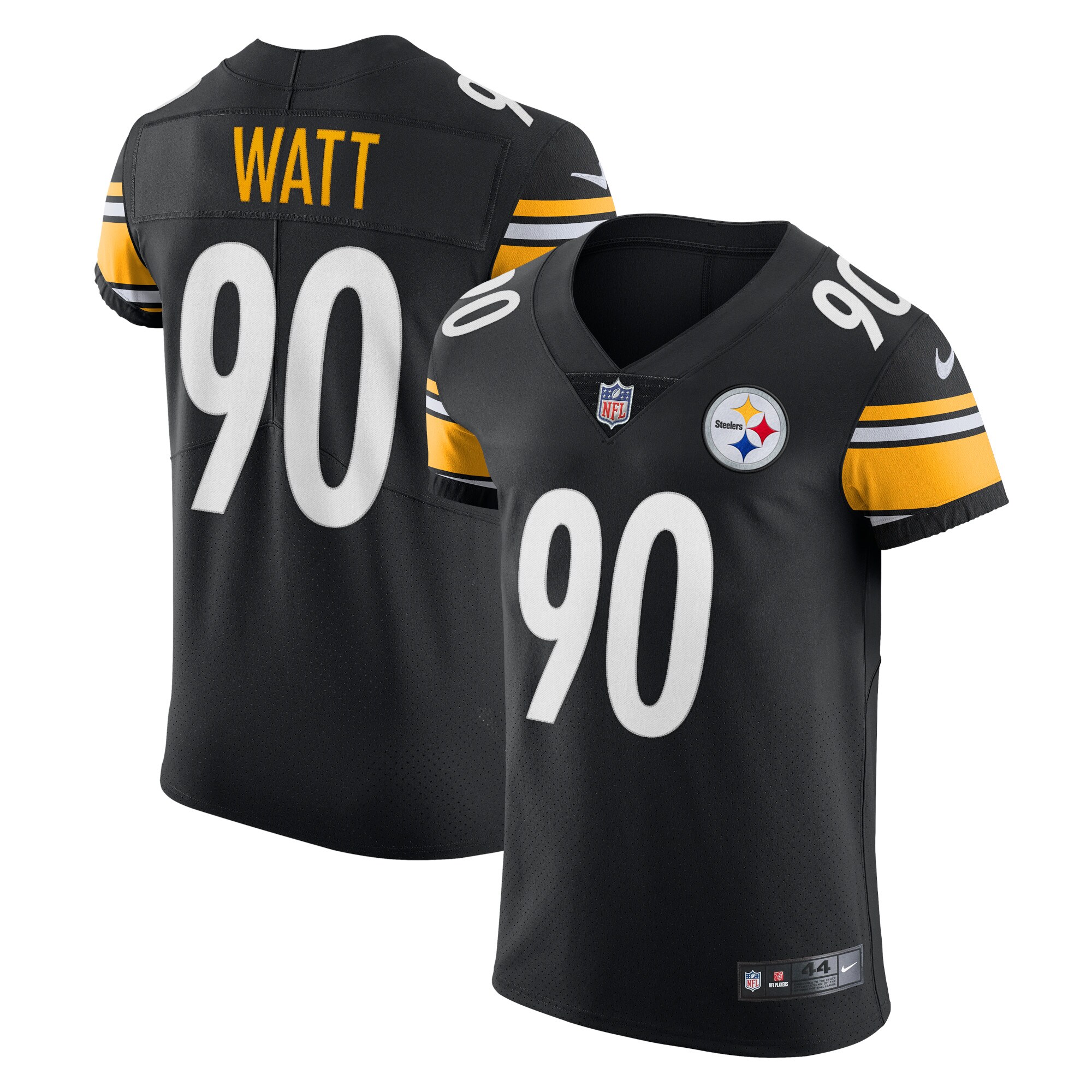 Men's Pittsburgh Steelers T.J. Watt Nike Black Vapor Elite Player Jersey