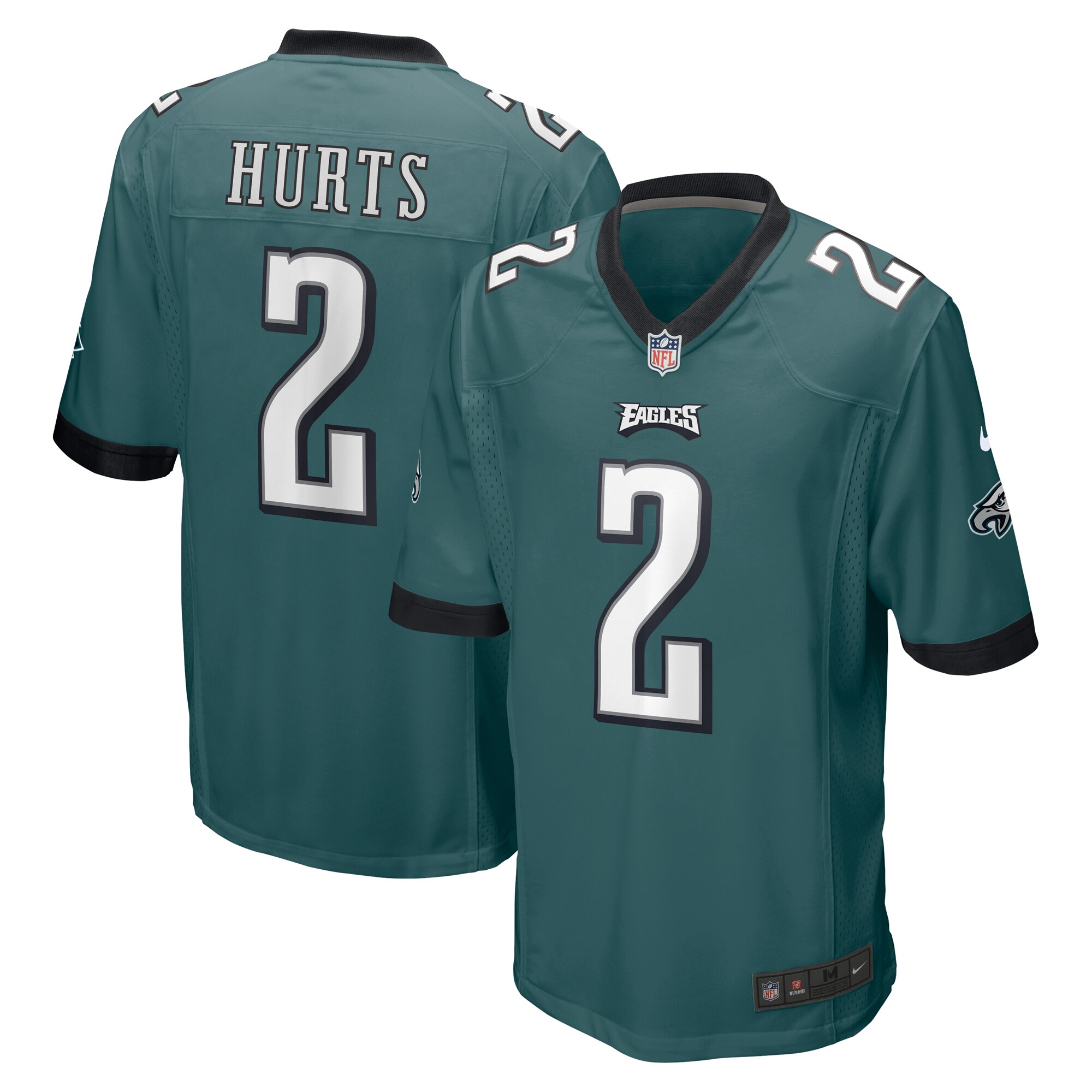 Men's Philadelphia Eagles Jalen Hurts Nike Midnight Green Player Game Jersey