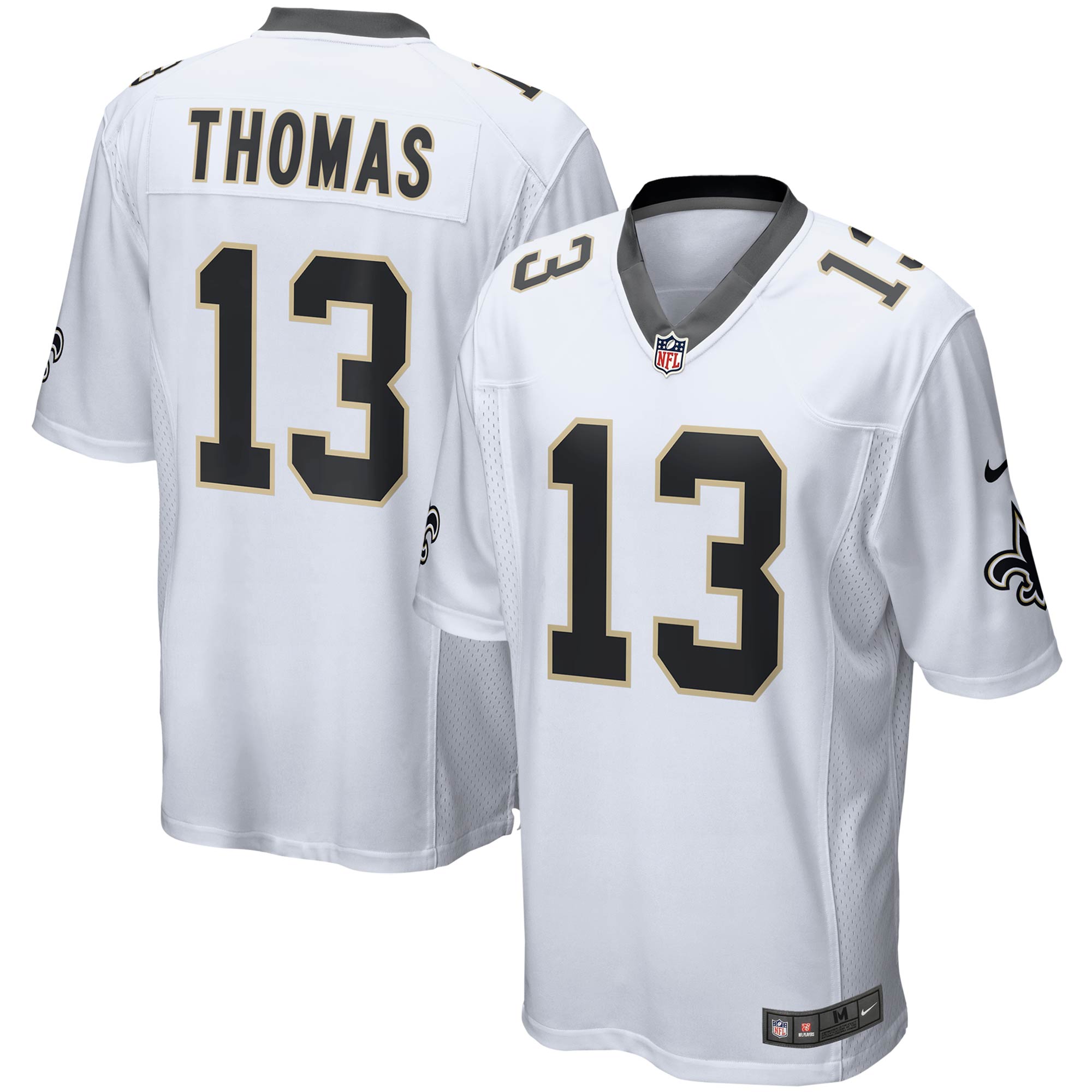 Men's New Orleans Saints Michael Thomas Nike White Game Player Jersey
