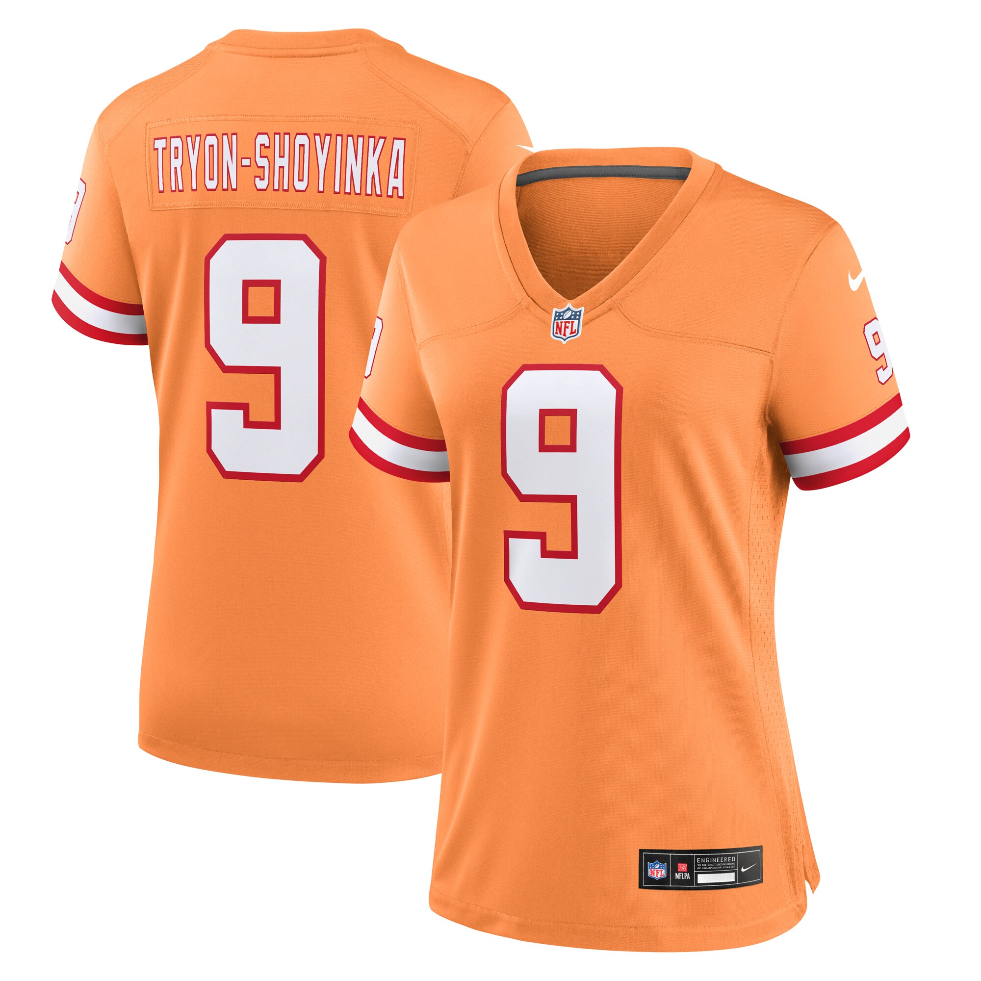 Women's Tampa Bay Buccaneers Joe Tryon-Shoyinka Nike Orange Throwback Game Jersey