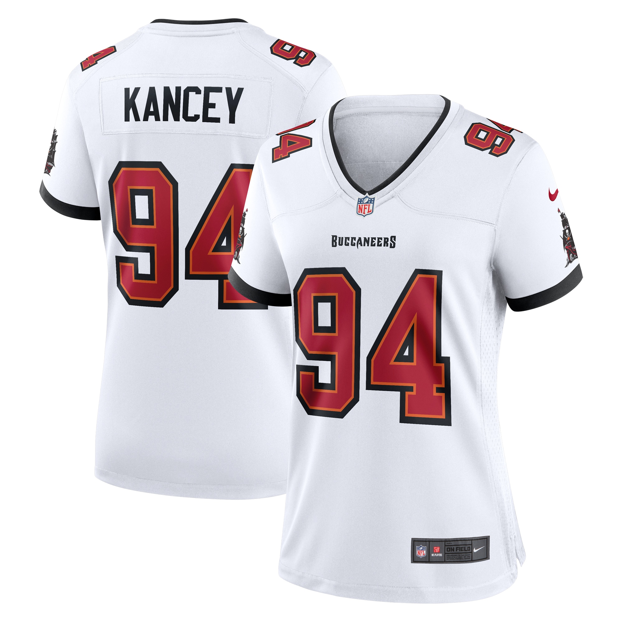 Women's Tampa Bay Buccaneers Calijah Kancey Nike White Game Jersey