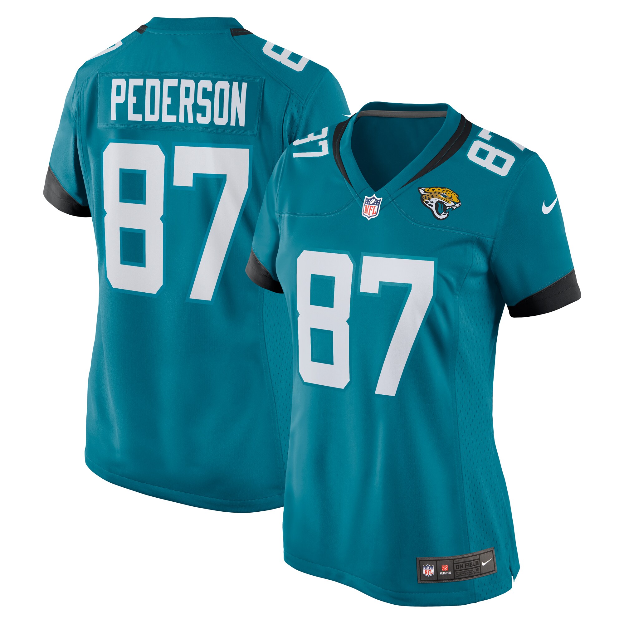 Women's Jacksonville Jaguars Josh Pederson Nike Teal Team Game Jersey
