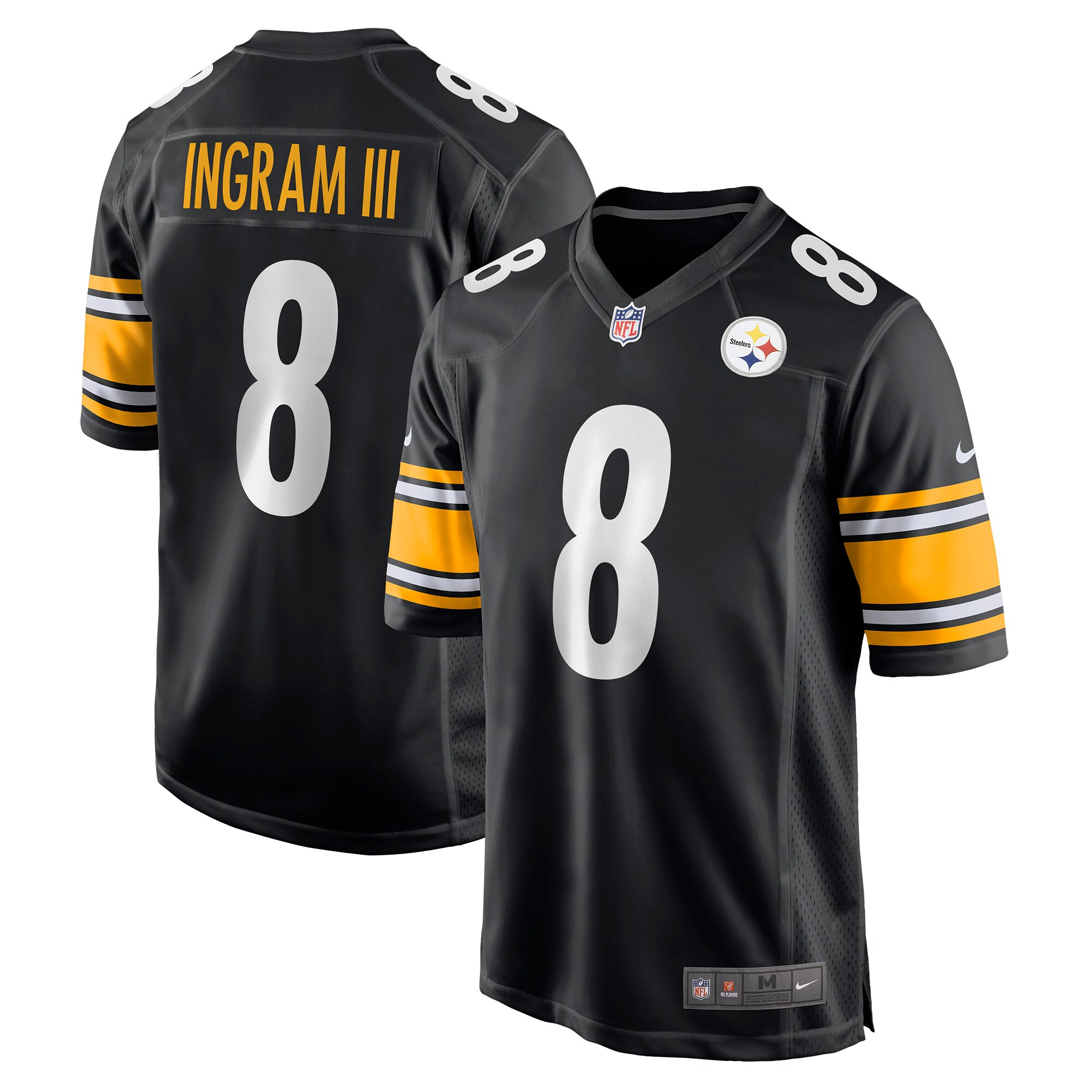 Men's Pittsburgh Steelers Melvin Ingram III Nike Black Game Jersey