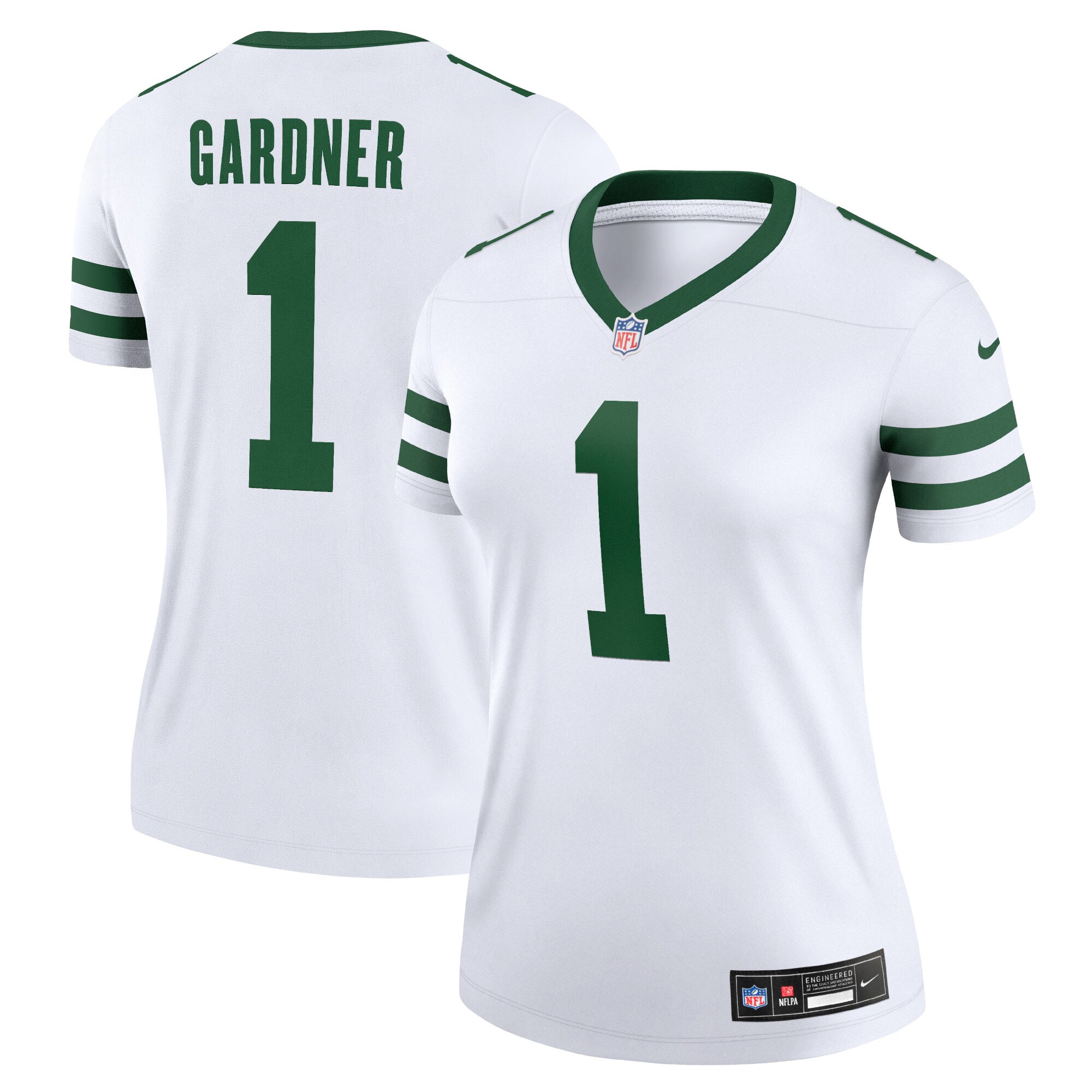 Women's New York Jets Sauce Gardner Nike White Alternate Legend Jersey