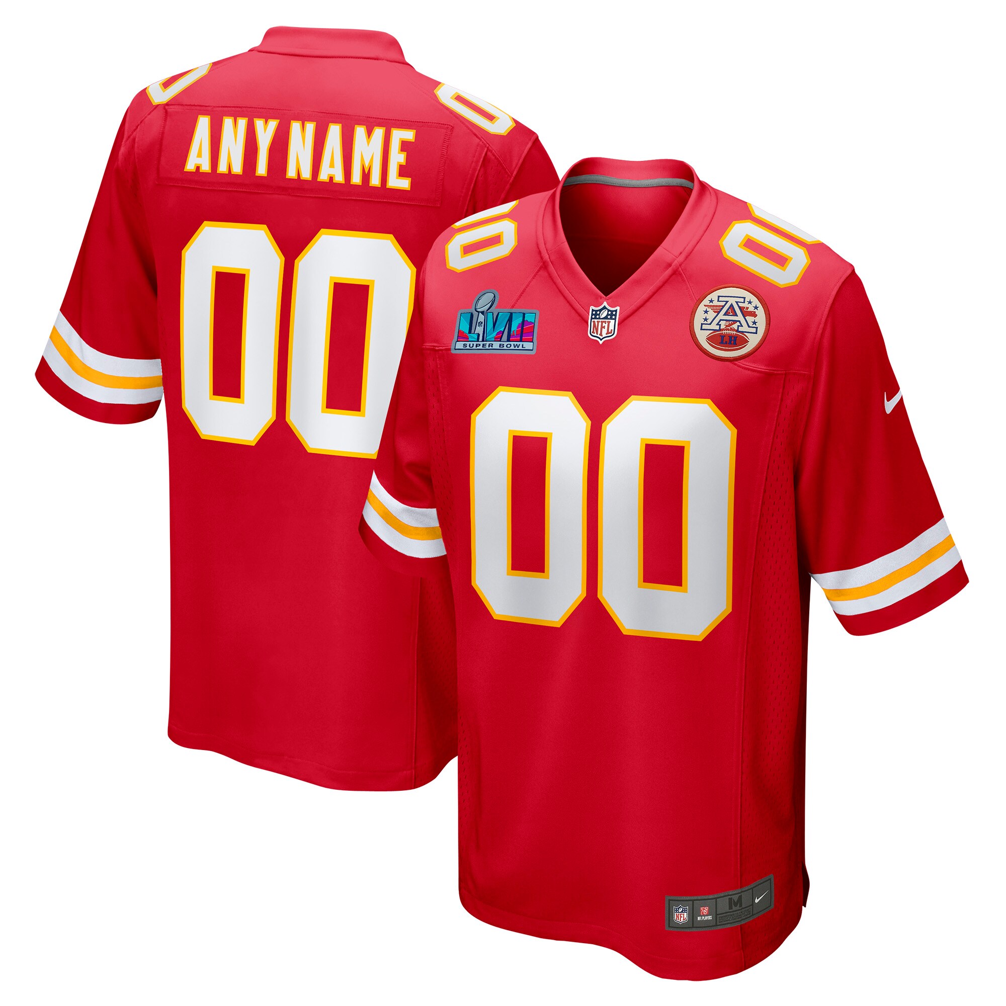 Youth Kansas City Chiefs Nike Red Super Bowl LVII Custom Game Jersey