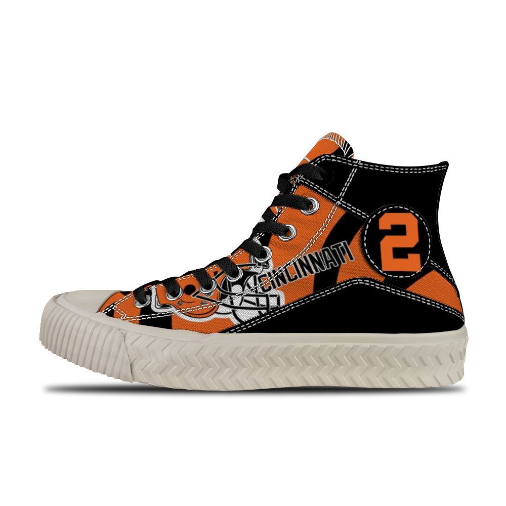Cincinnati Bengals High Top Canvas Shoes 6