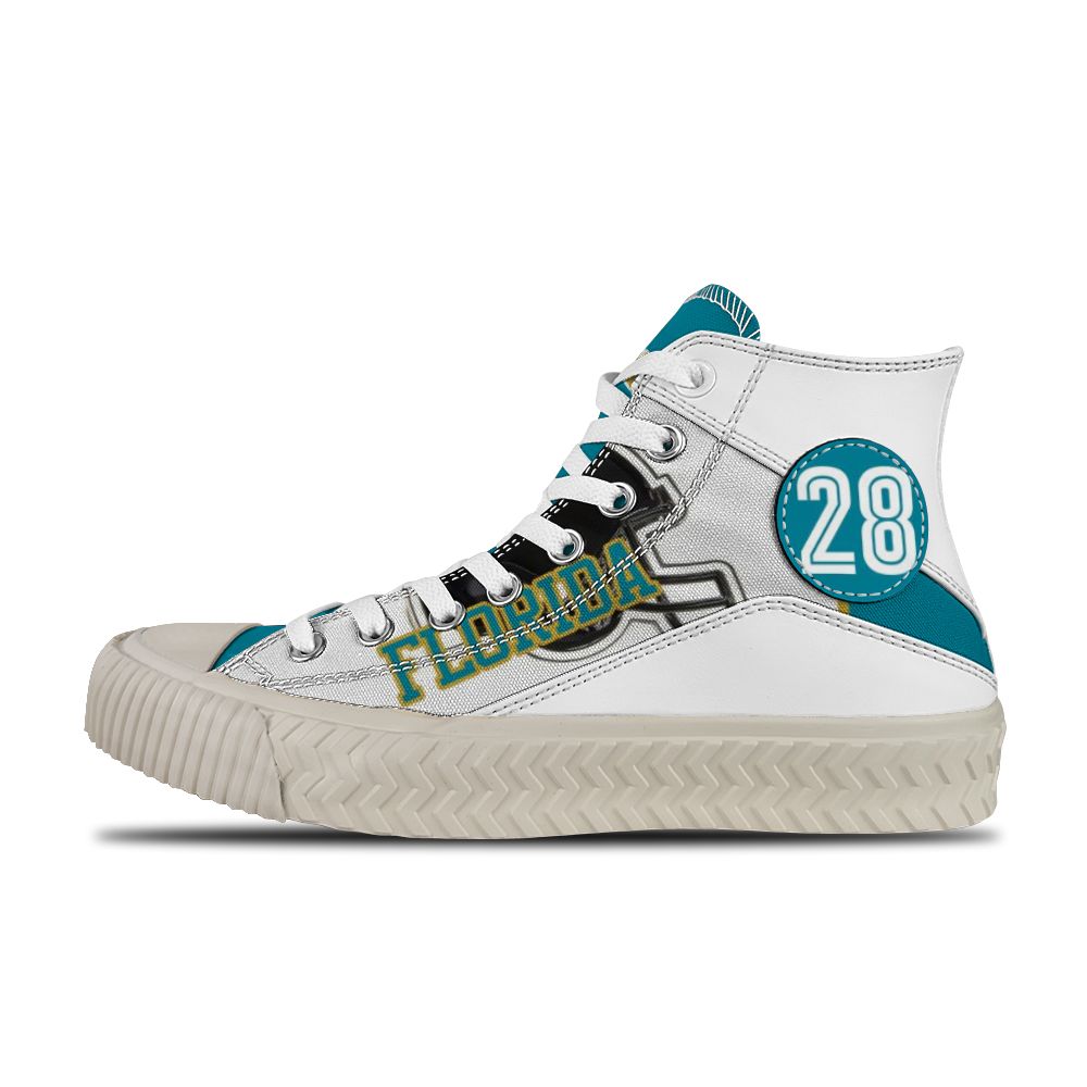 Jacksonville Jaguars High Top Canvas Shoes 5