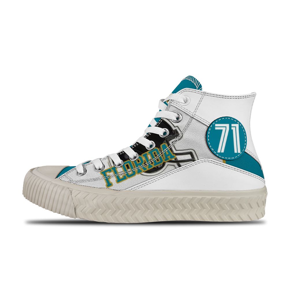 Jacksonville Jaguars High Top Canvas Shoes 3