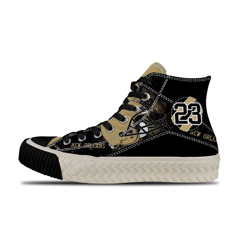 New Orleans Saints High Top Canvas Shoes 5