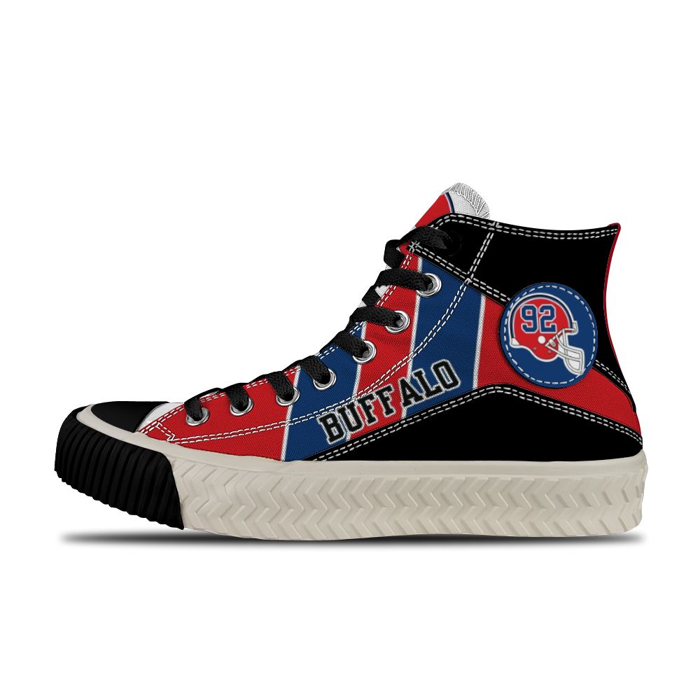 Buffalo Bills High Top Canvas Shoes 4