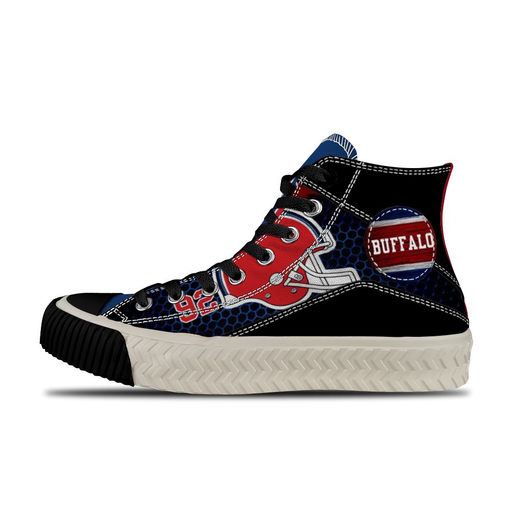 Buffalo Bills High Top Canvas Shoes