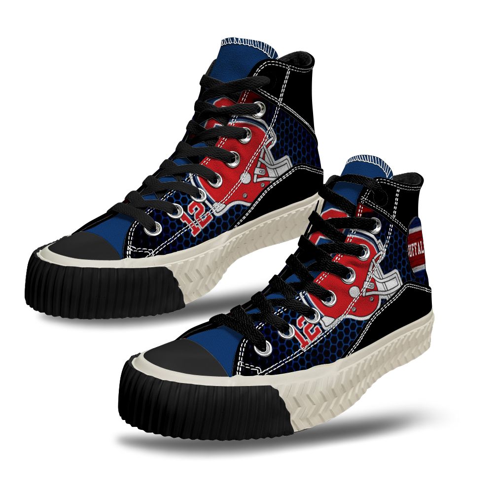 Buffalo Bills High Top Canvas Shoes 1