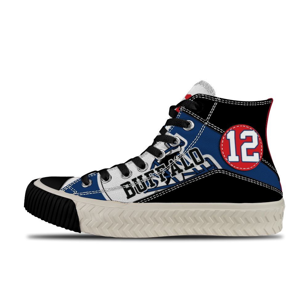 Buffalo Bills High Top Canvas Shoes 3
