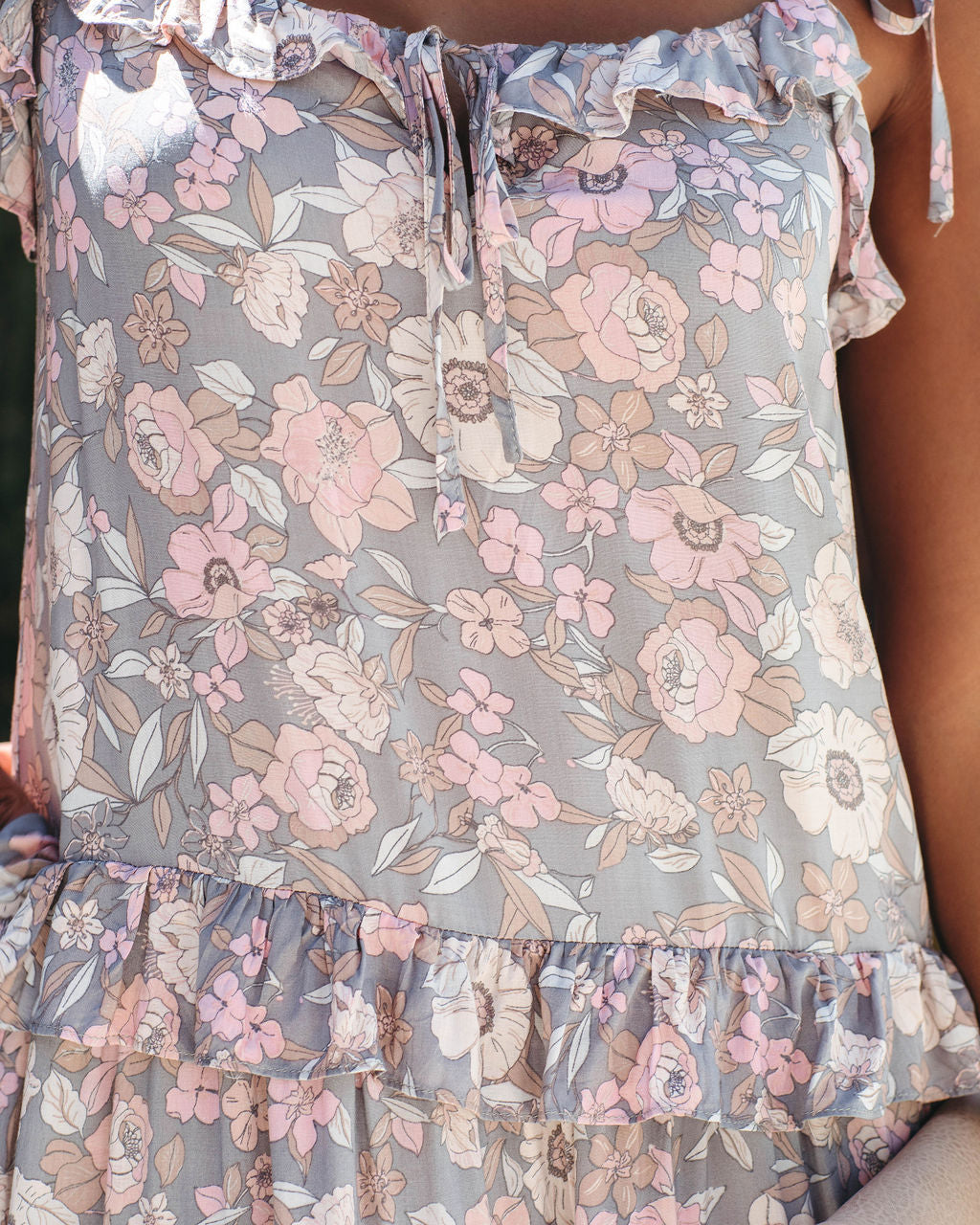 Stories We Tell Floral Ruffle Tiered Babydoll Dress - FINAL SALE