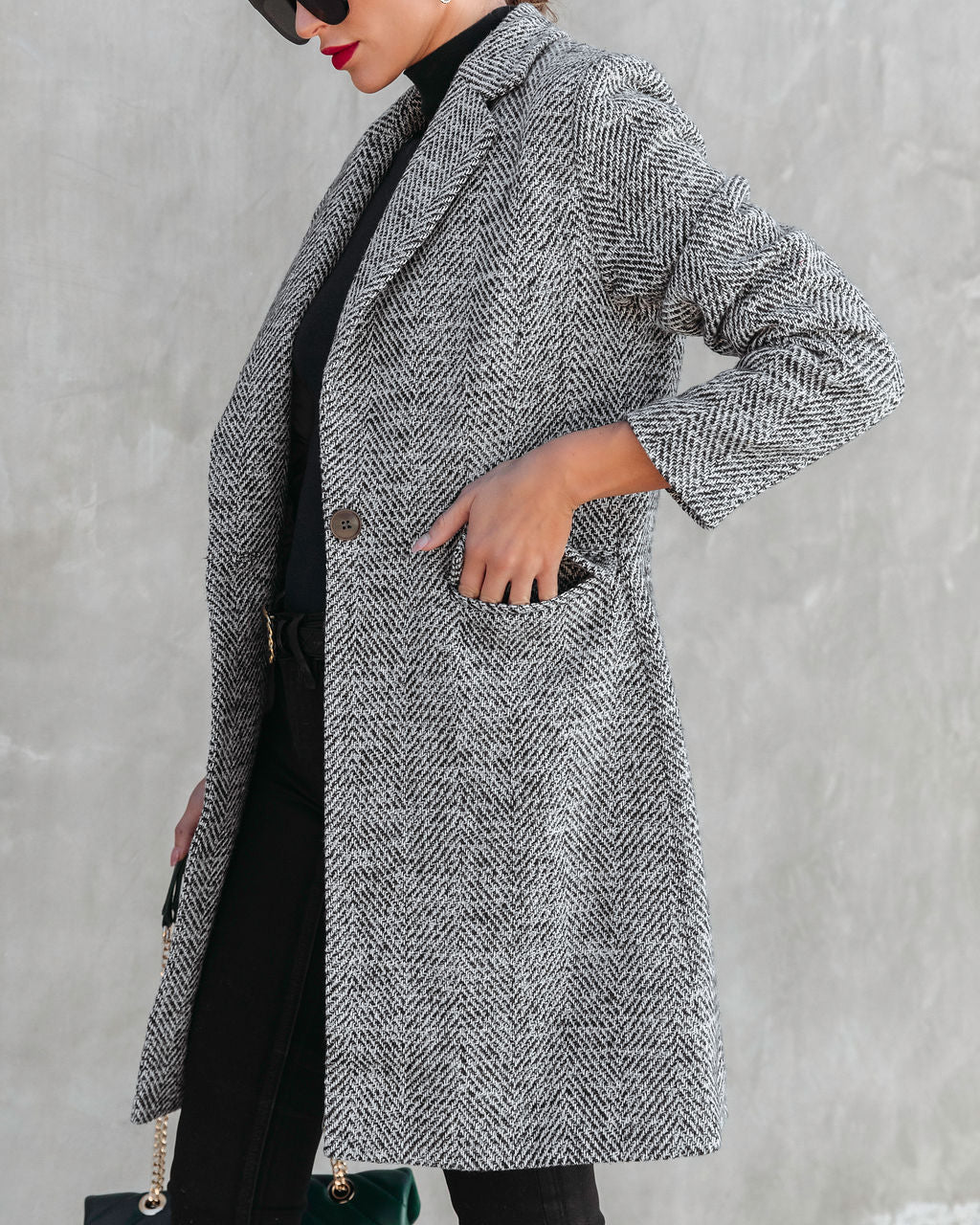 Work It Girl Pocketed Coat