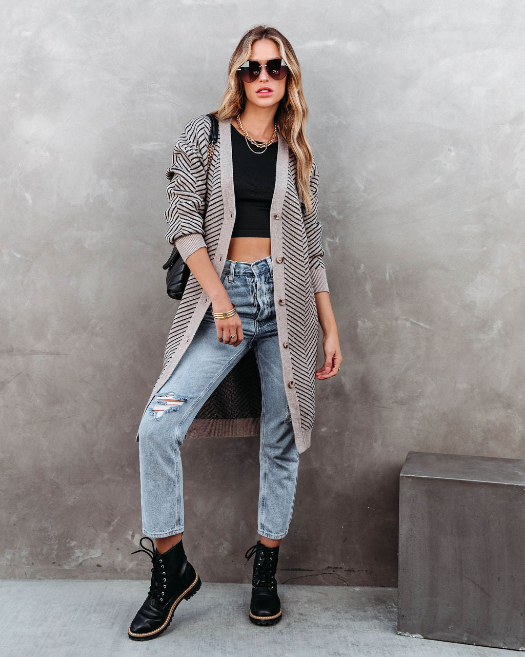 Lost In A Dream Striped Cardigan